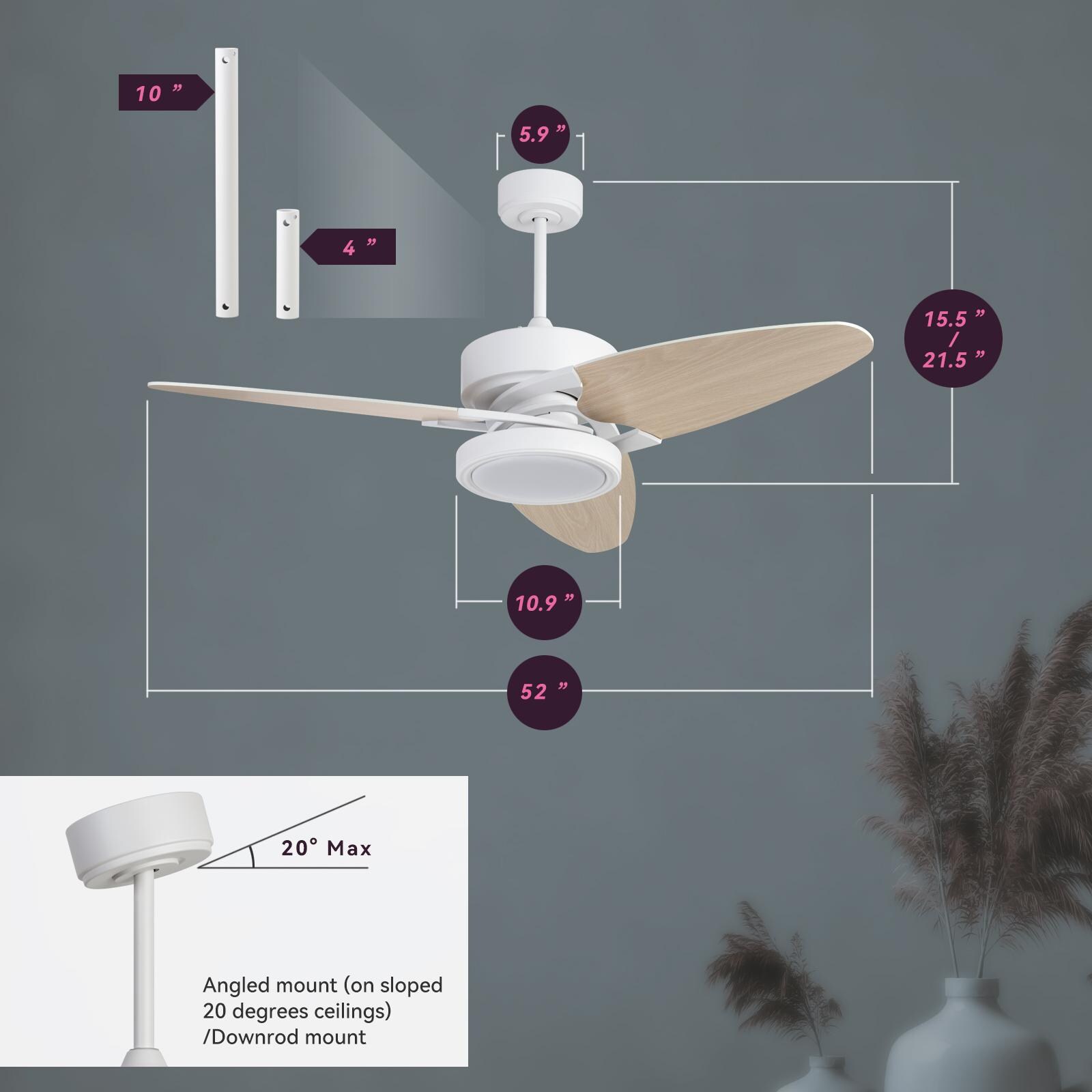 Bayfeve BFXB-5206ADCBXE26 Ceiling-Fans - View #7