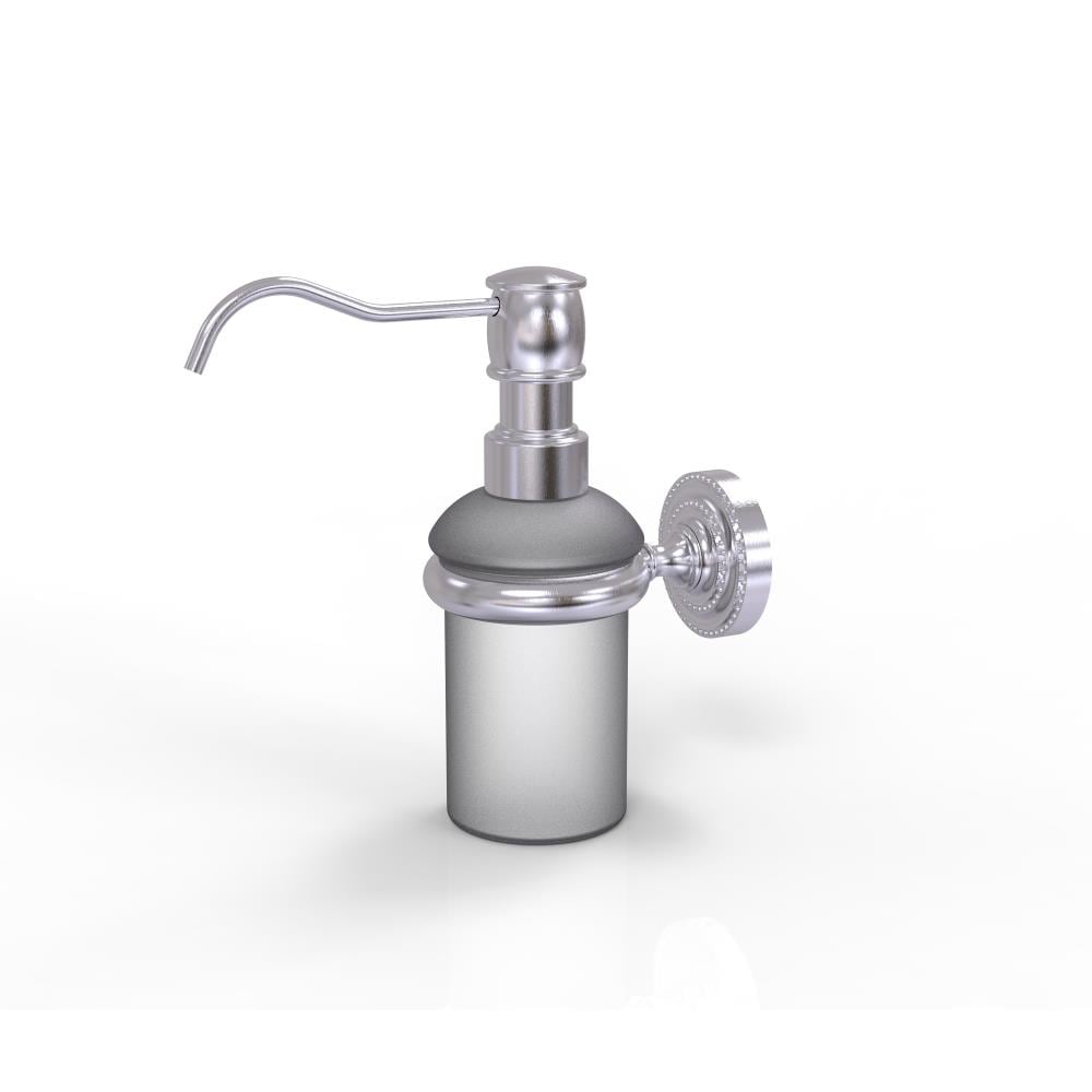 Allied Brass DT-60-SCH Dottingham Satin Chrome 5-oz. Capacity Wall-mount Soap and Lotion Dispenser