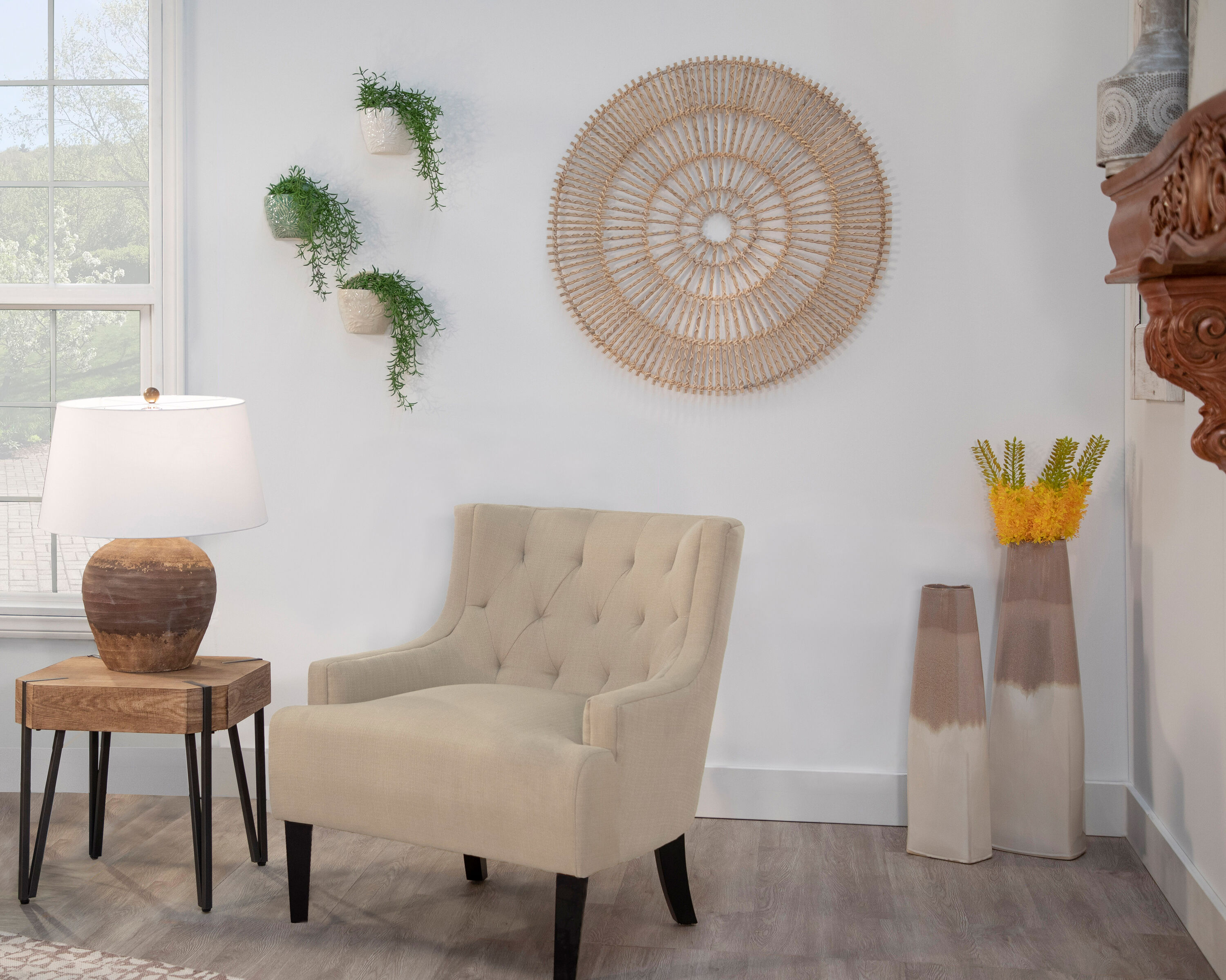 Sagebrook Home 15311-01 Off-white Ceramic Modern Sculpture