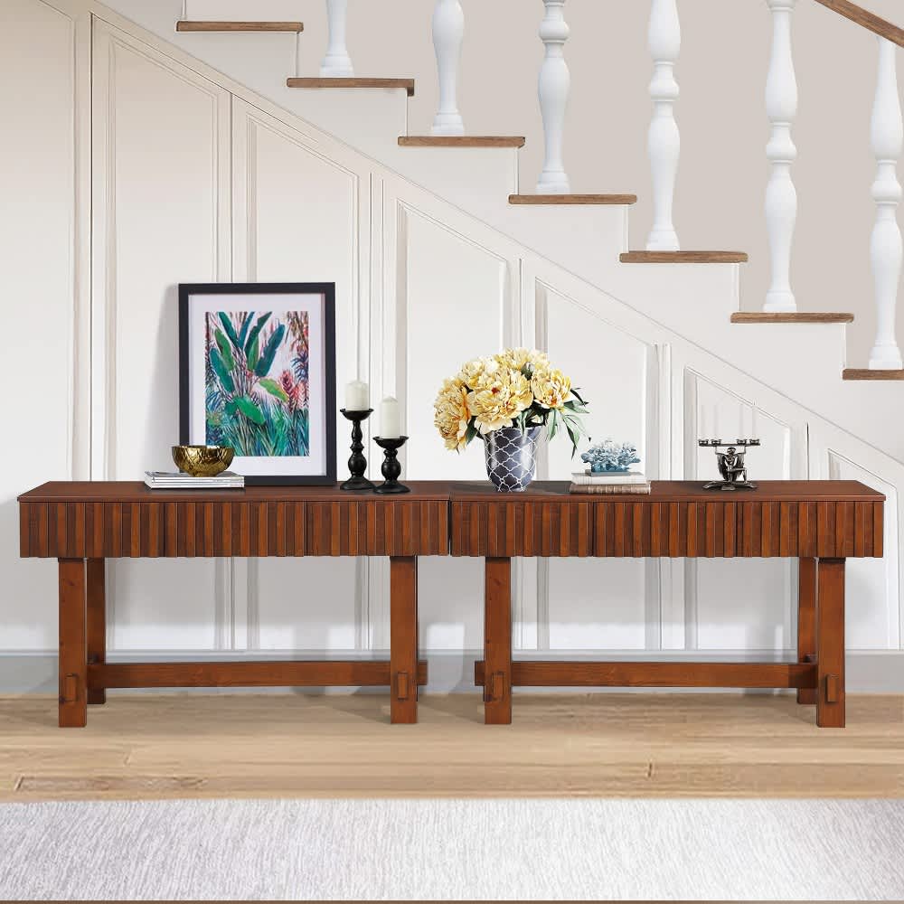 Coolbibila ALI-CONSOLE-CHERRY Console-Sofa-Tables - View #2