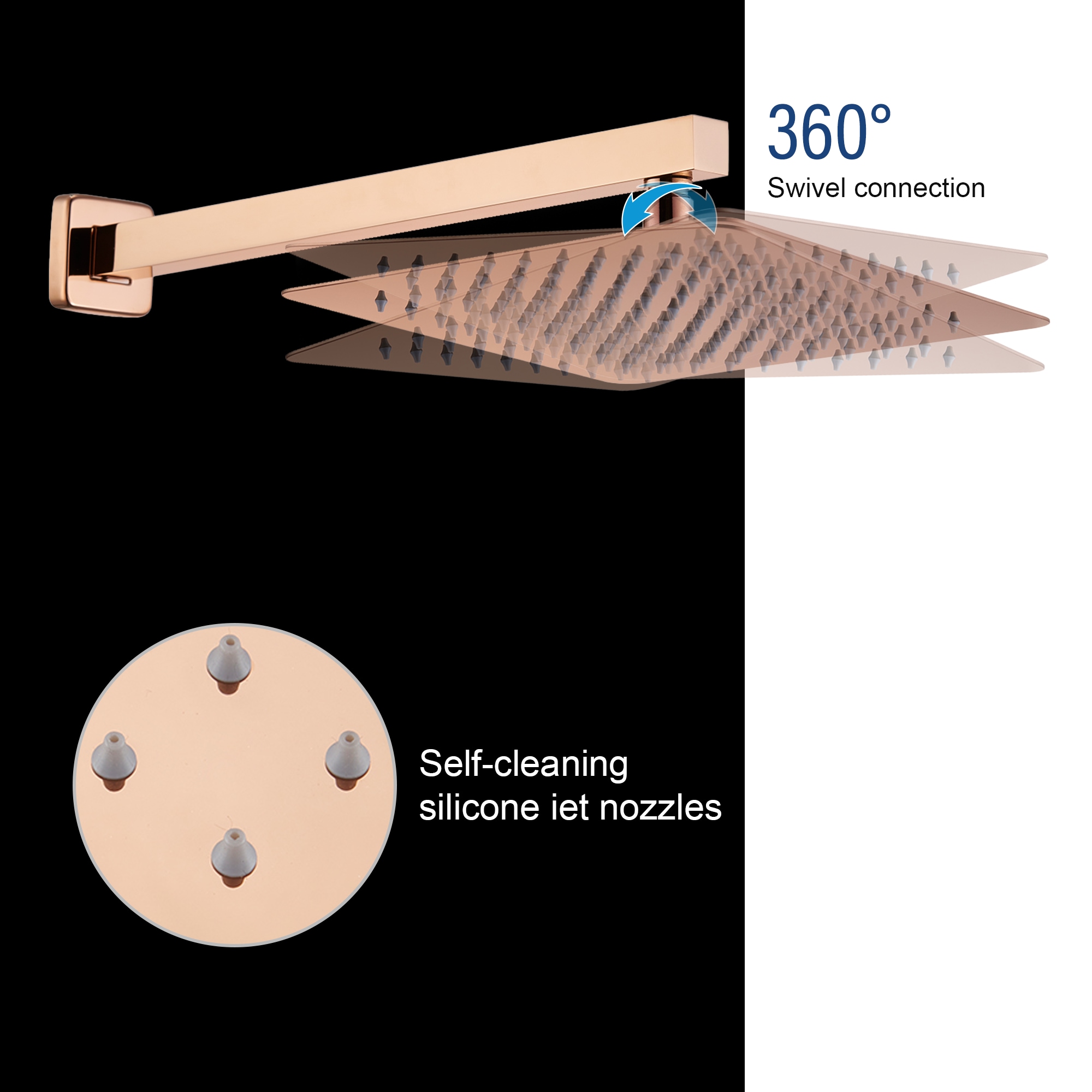 CASAINC CS3533-10MB Showerhead-Bar-Panels - View #7
