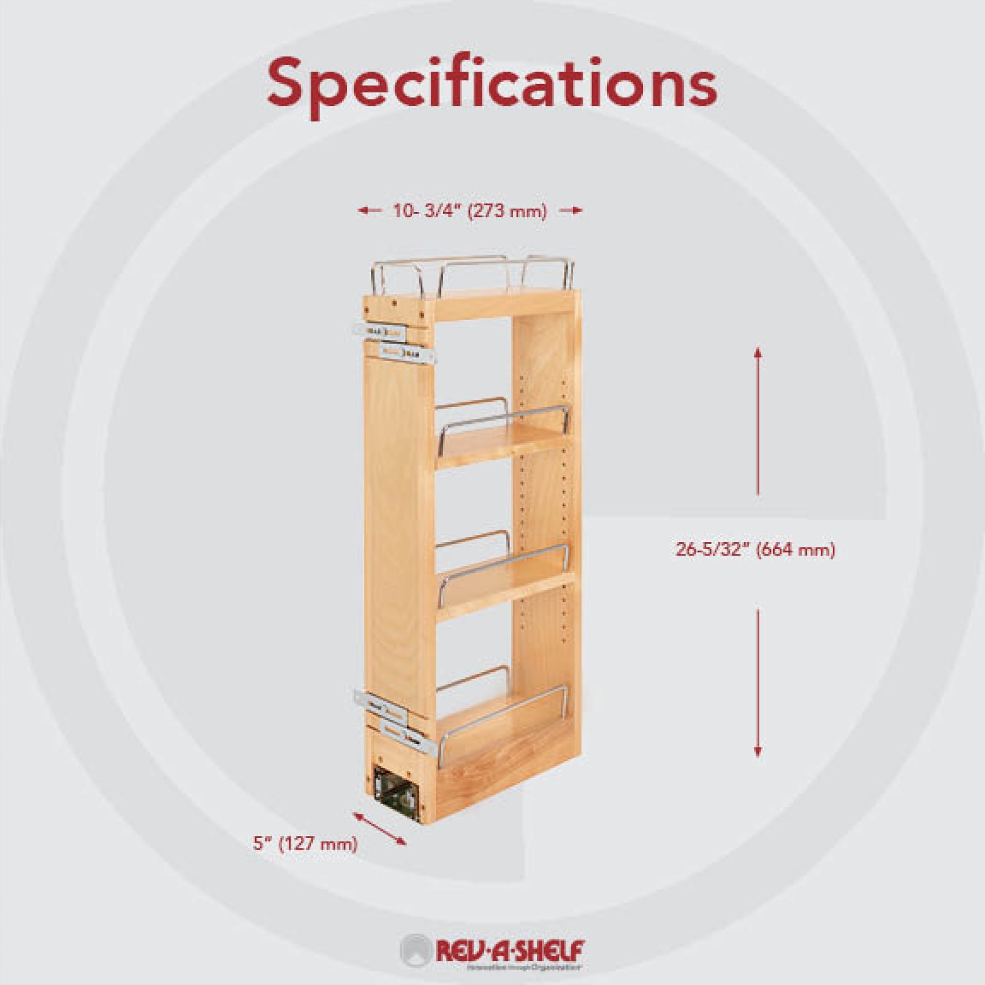 New Spicy Shelf Deluxe Set of Two Spice Racks Stackable Cabinet