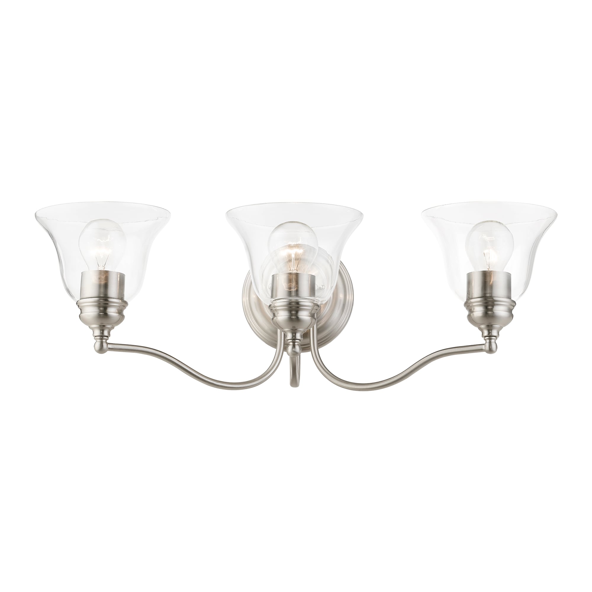 Livex Lighting Moreland 24in 3Light Brushed Nickel Transitional