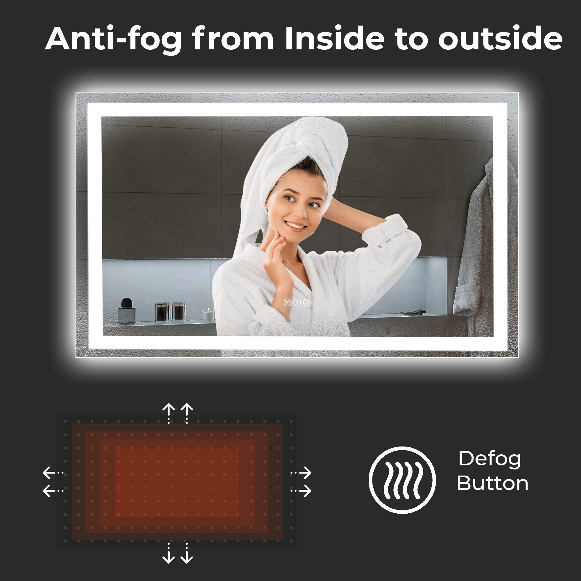 Royal Guard LBM3660 Framed-Bath-Mirrors - View #5