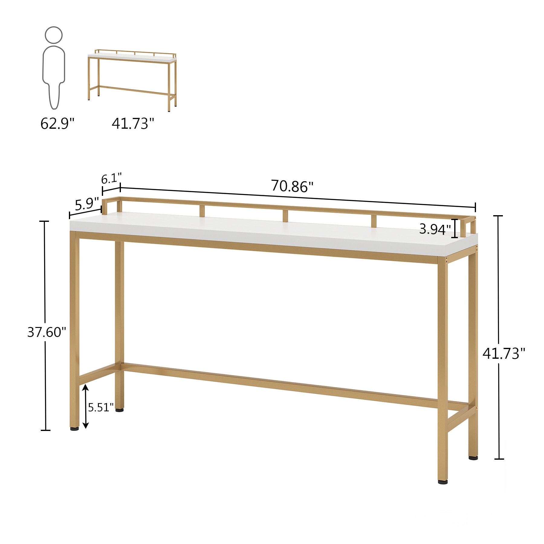Fnova LWTJ-C0617 Console-Sofa-Tables - View #6