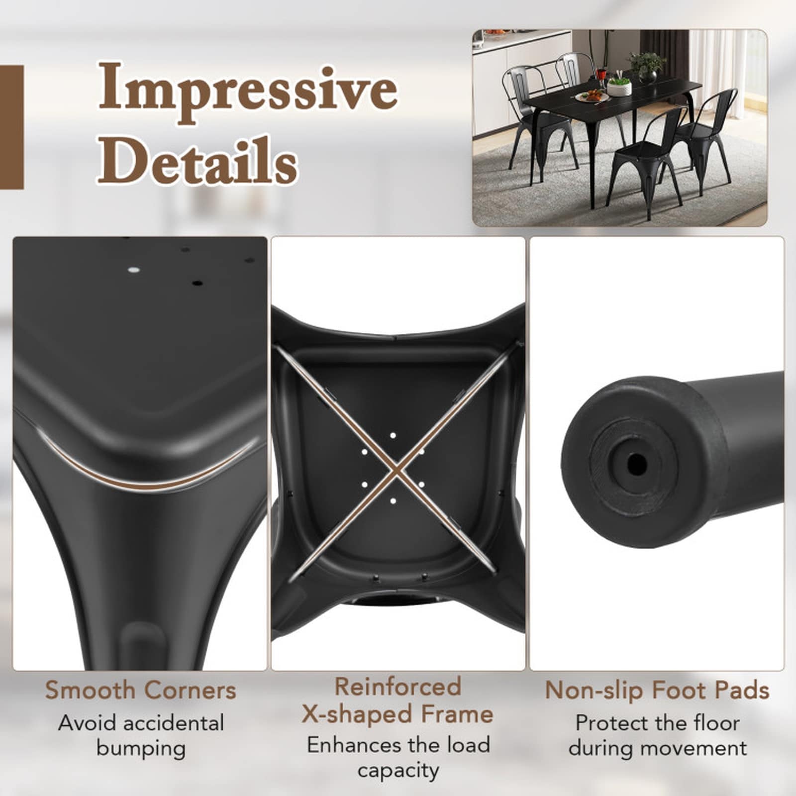 SUGIFT LW038SUGHY436 Dining-Chairs - View #5