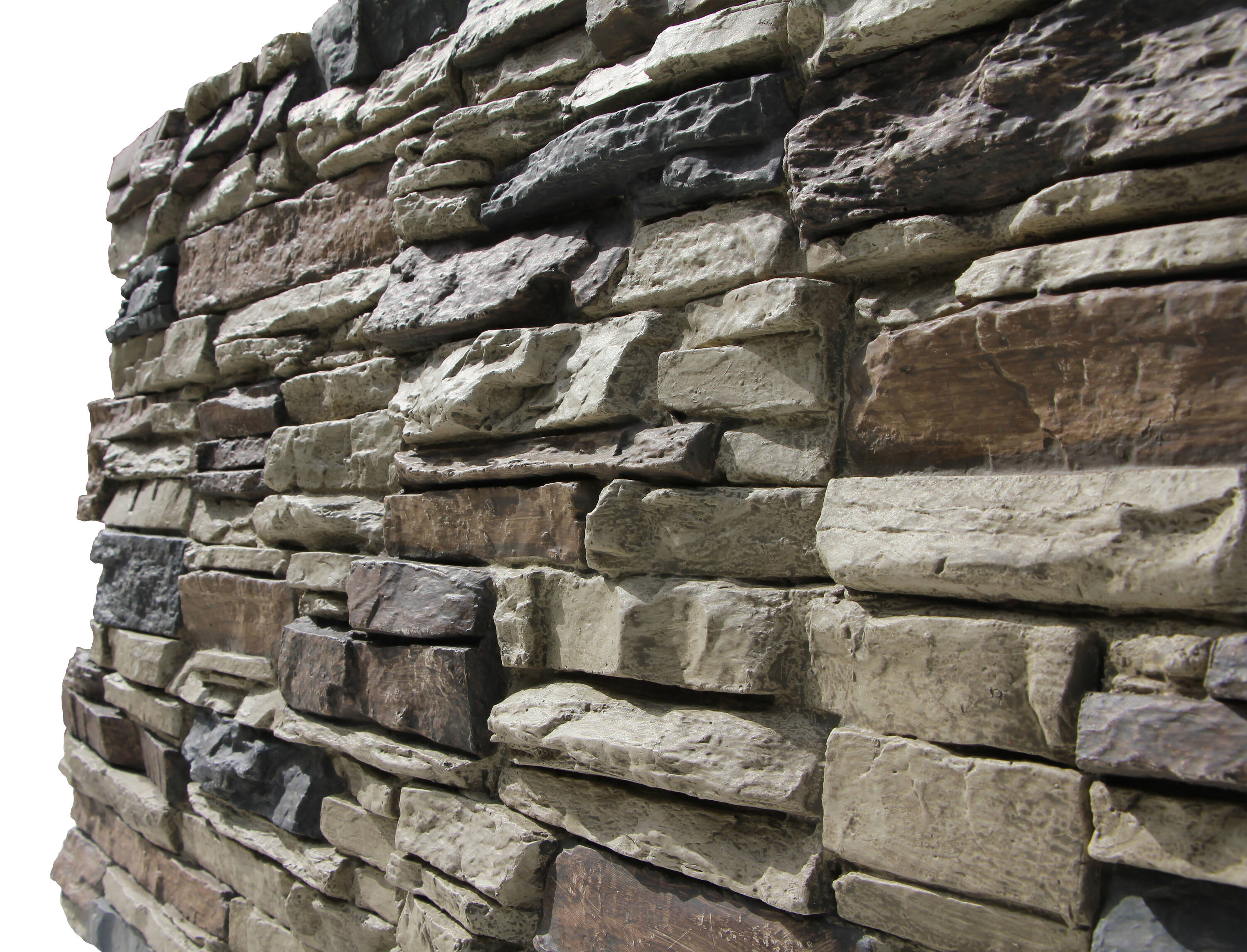 Lightning Ridge 48" x 24" Faux Stone Siding Panel in Nature Spirit