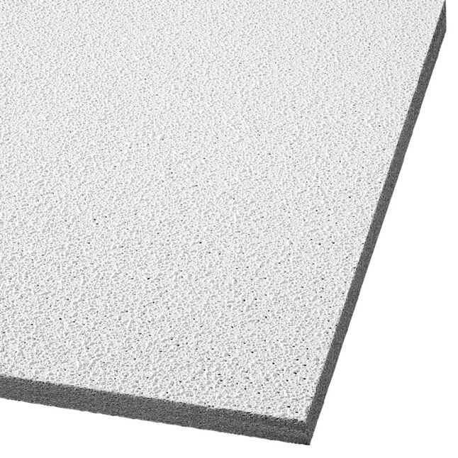 Armstrong Ceilings 48-in x 24-in Georgian 12-Pack White Textured 15/16-in Drop Acoustic Panel Ceiling Tiles Armstrong Ceilings 48-in x 24-in Georgian 12-Pack White Textured 15/16-in Drop Acoustic Panel Ceiling Tiles