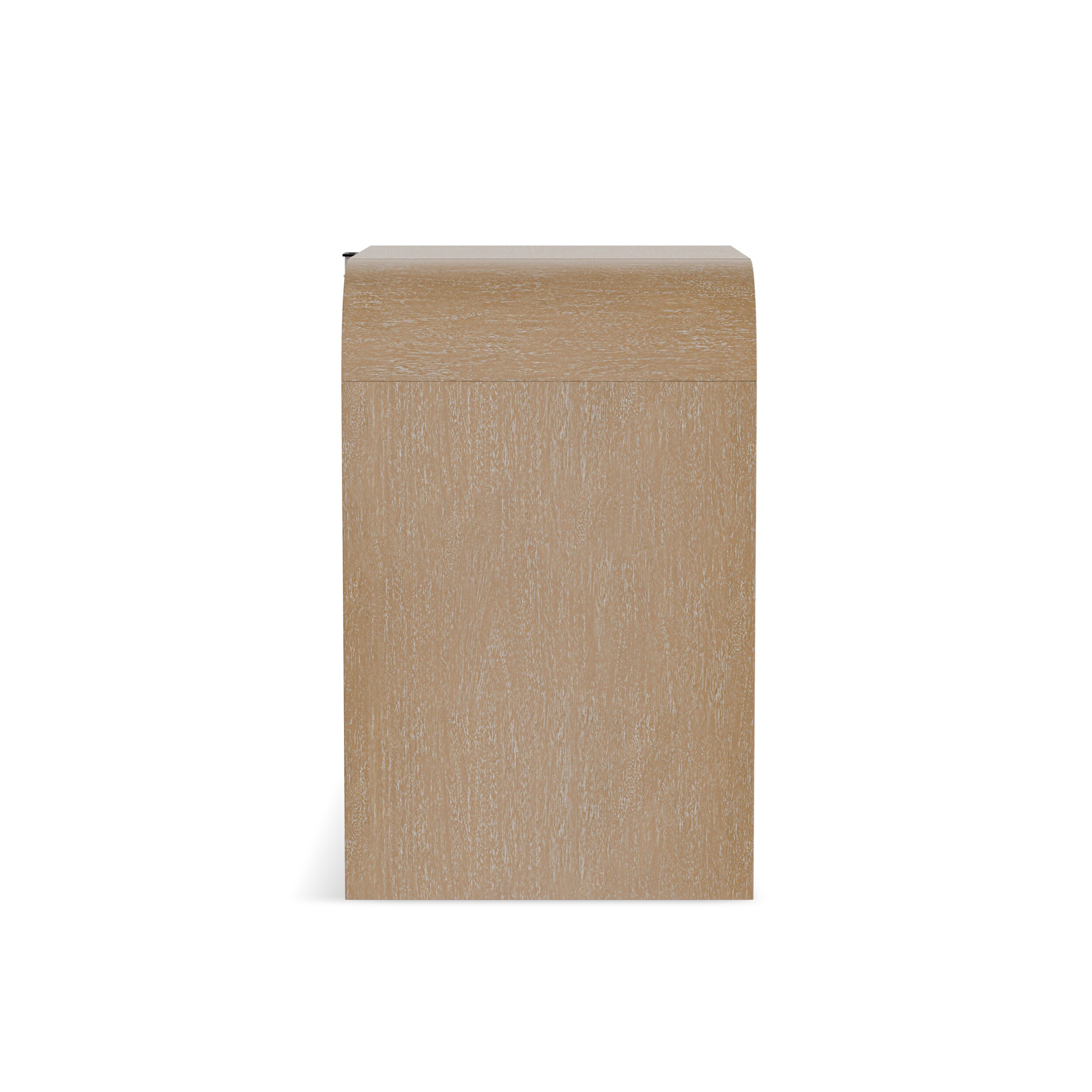Natural Solid Wood Queen Bedroom Set with Geometric Details