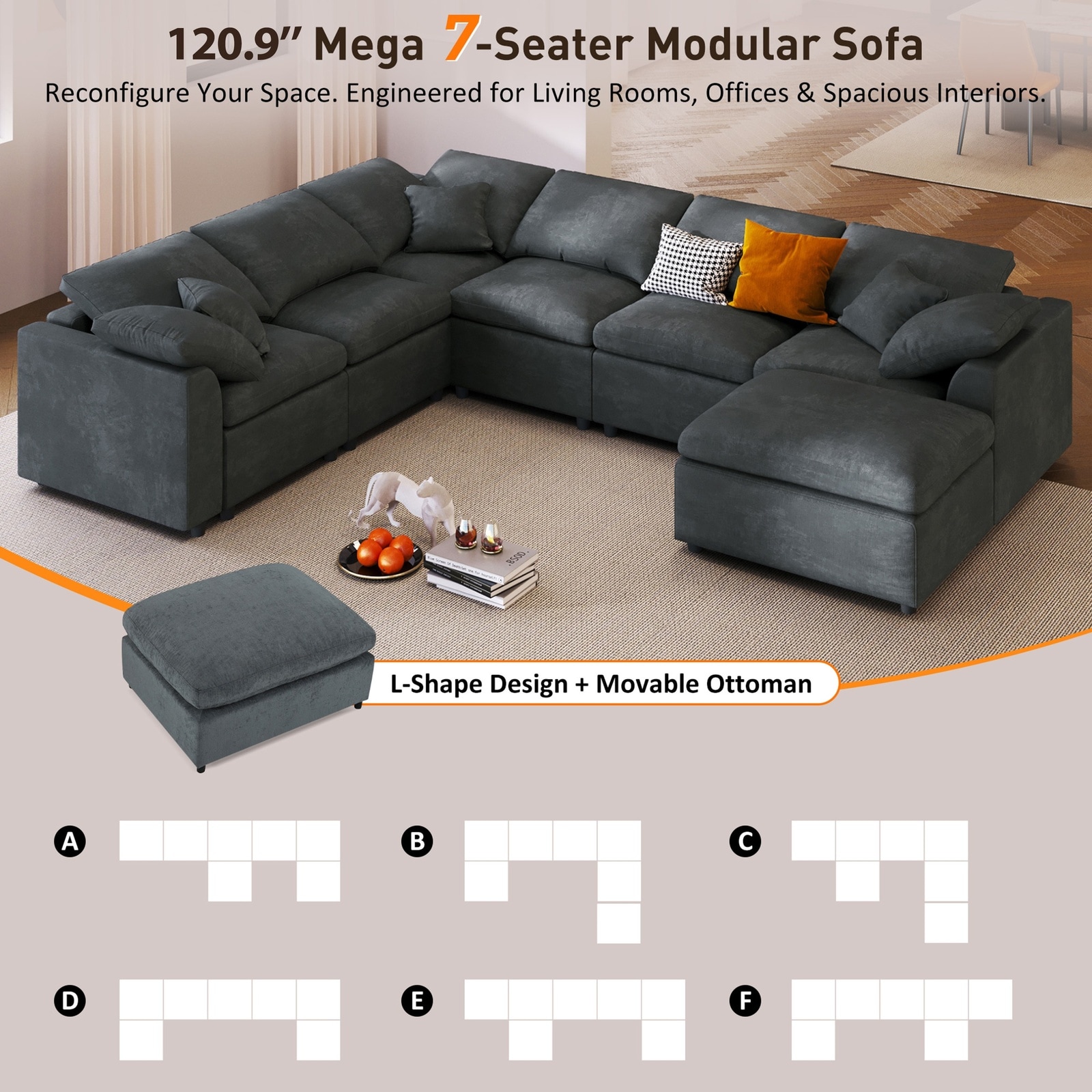 Horizons Prime LJW104389 Sofas-Loveseats - View #7