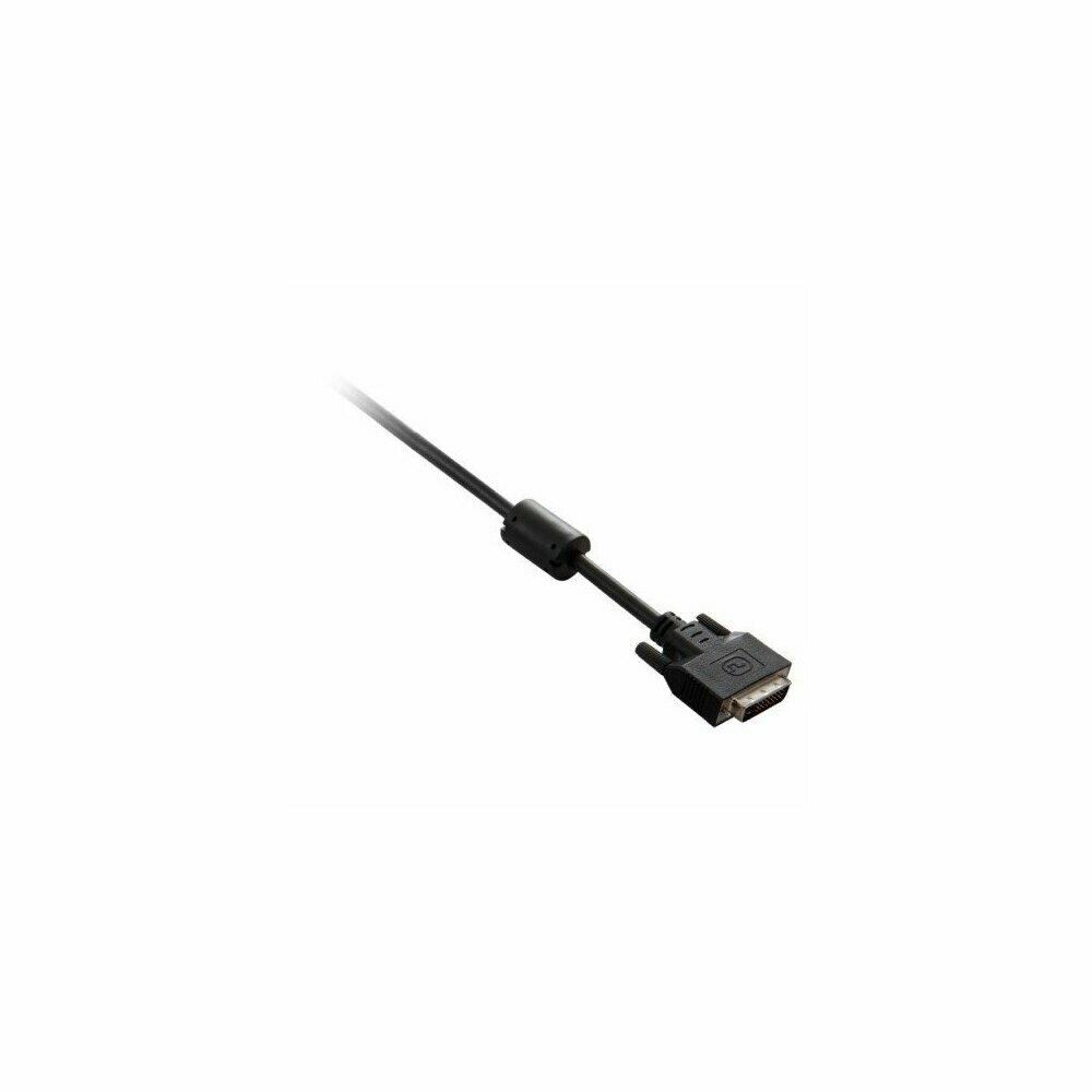  ZX9ISTR30114 V7 Cables 6 ft. Dual Link DVI Cable Male to Female, Black