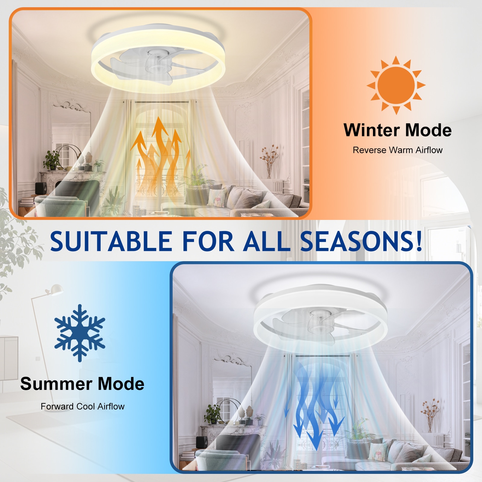 Depuley WS-FPZ195-16C-WH-LW Ceiling-Fans - View #5