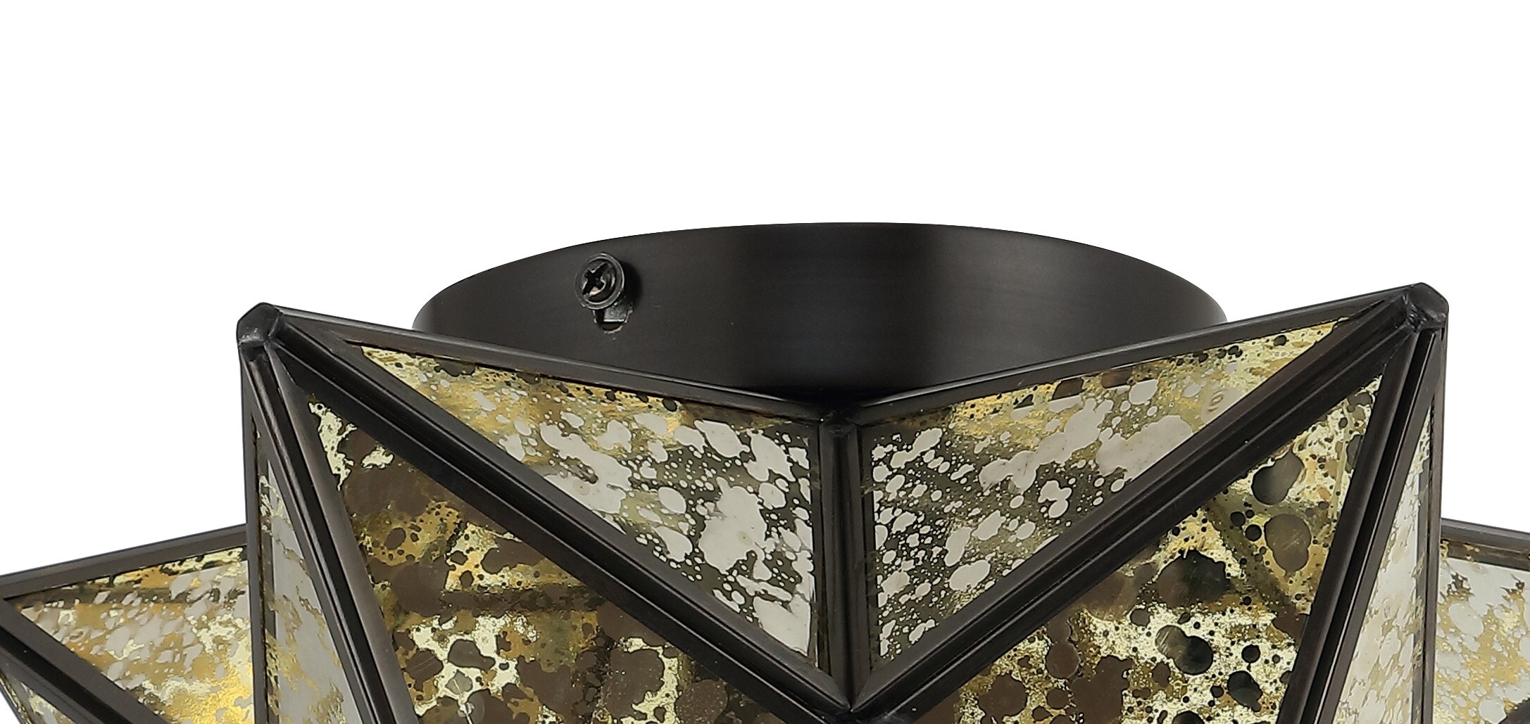 Stella 12" Moravian Star LED Flush Mount in Oil Rubbed Bronze