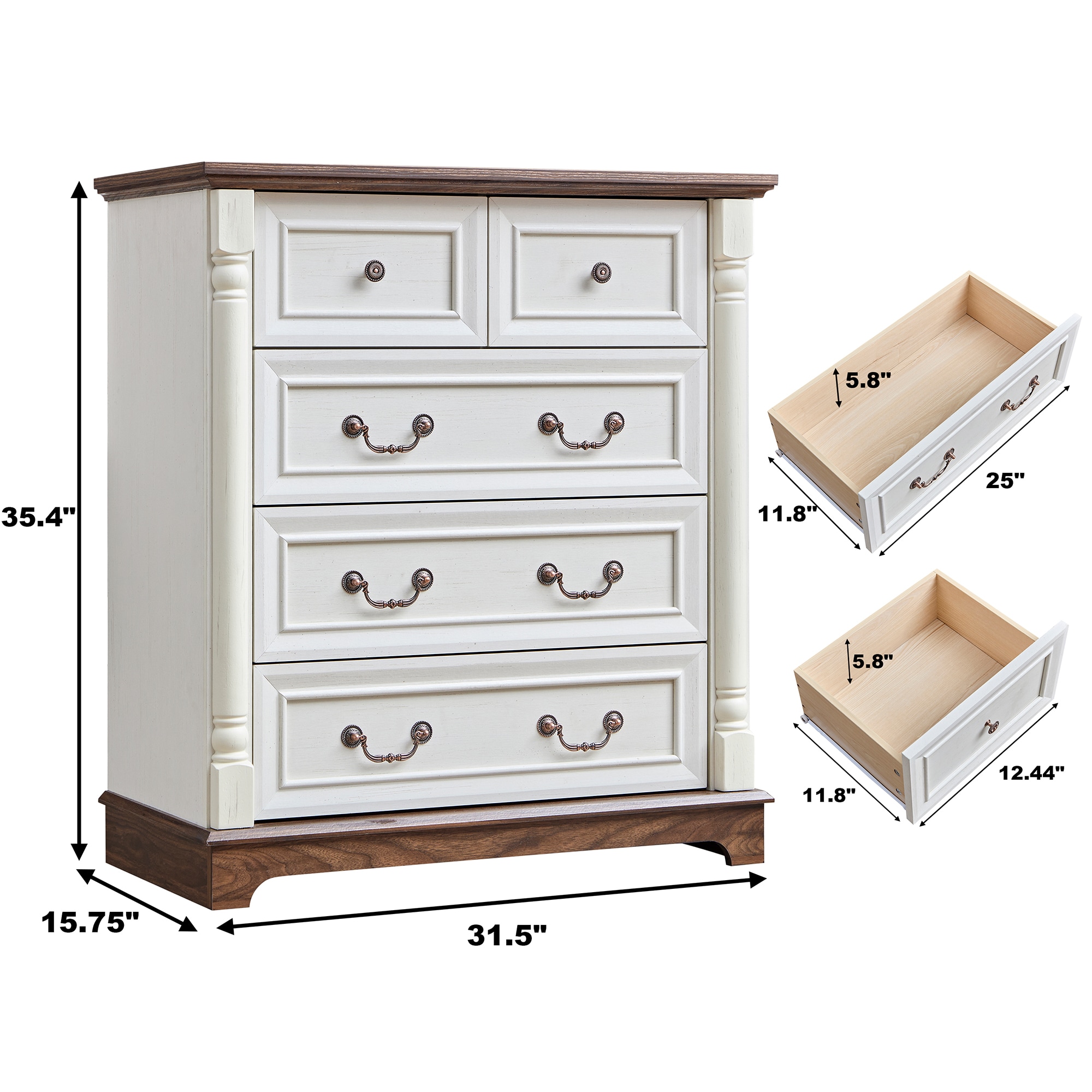 SINOFURN SYC080012GY dressers - View #15