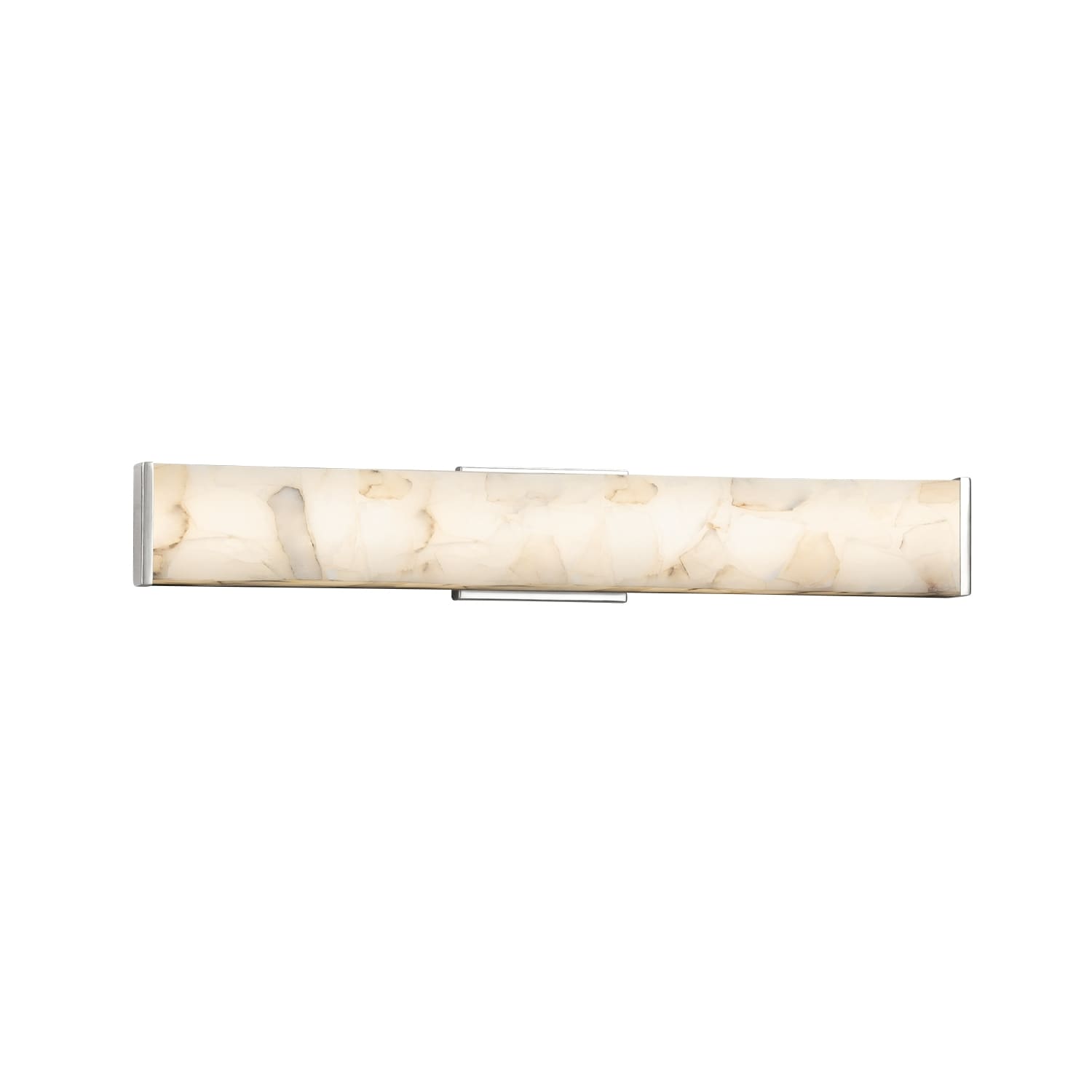 Justice Design Group ALR-8605-CROM Alabaster Rocks 28.5-in 1-Light Polished Chrome LED Transitional Vanity Light