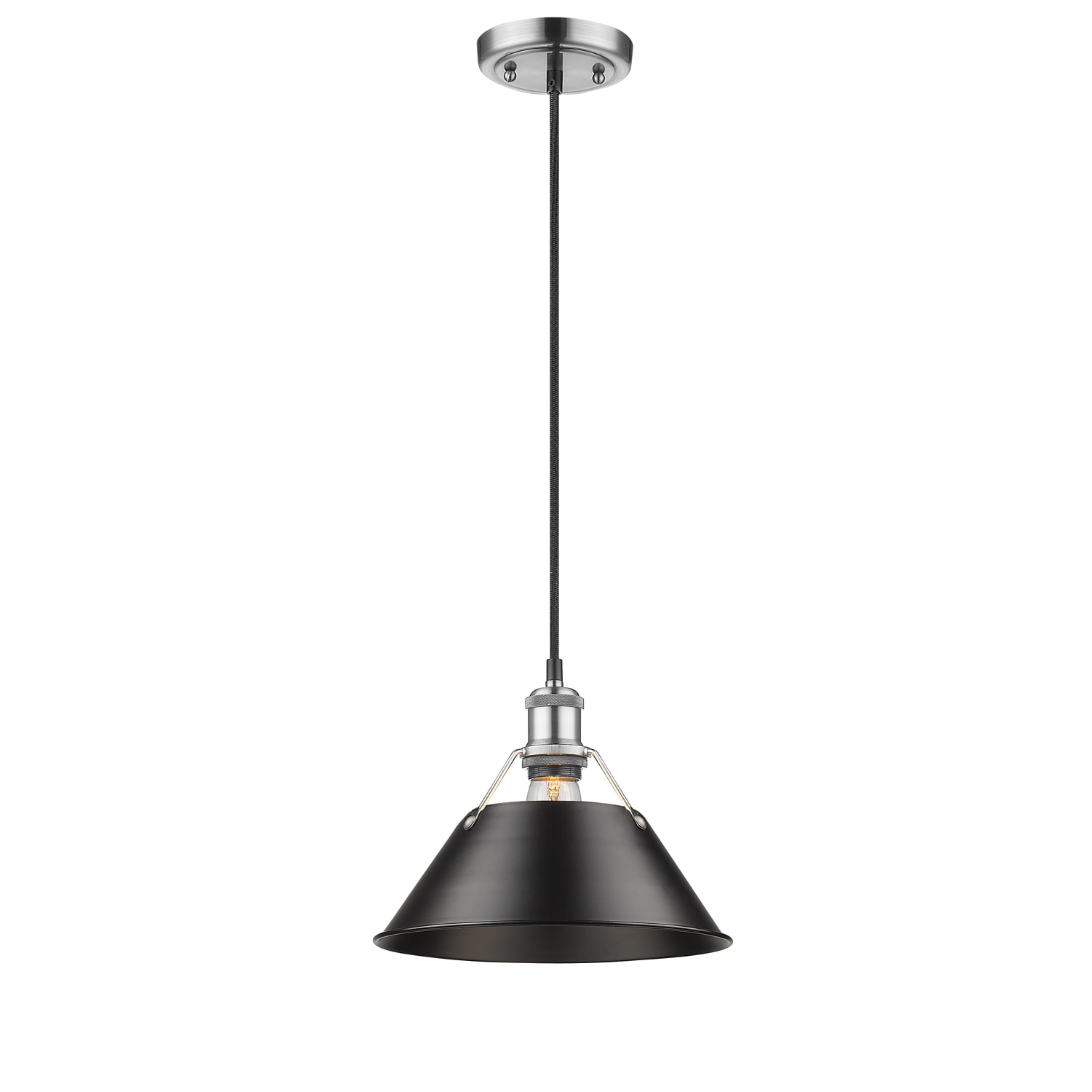 Golden Lighting 3306-M PW-BLK Pendant-Lights - View #2