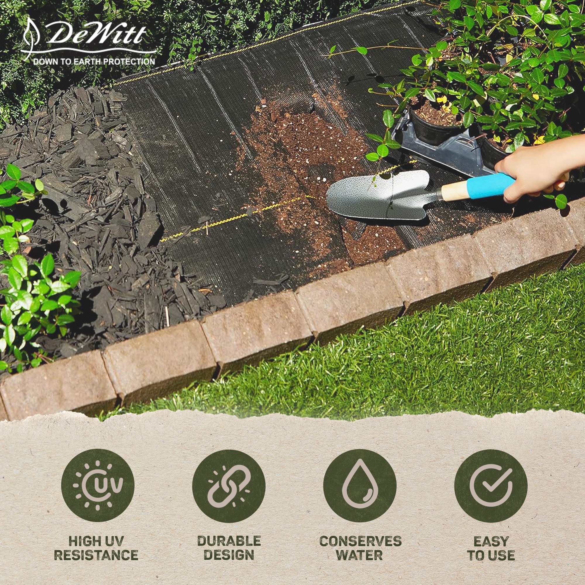 DeWitt 3' x 250' Black Polypropylene Landscape Fabric
