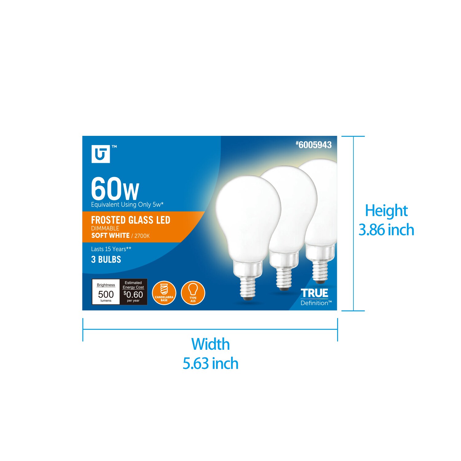 Utilitech 16A08-A15C-F-5W-27 Led-Lights - View #4