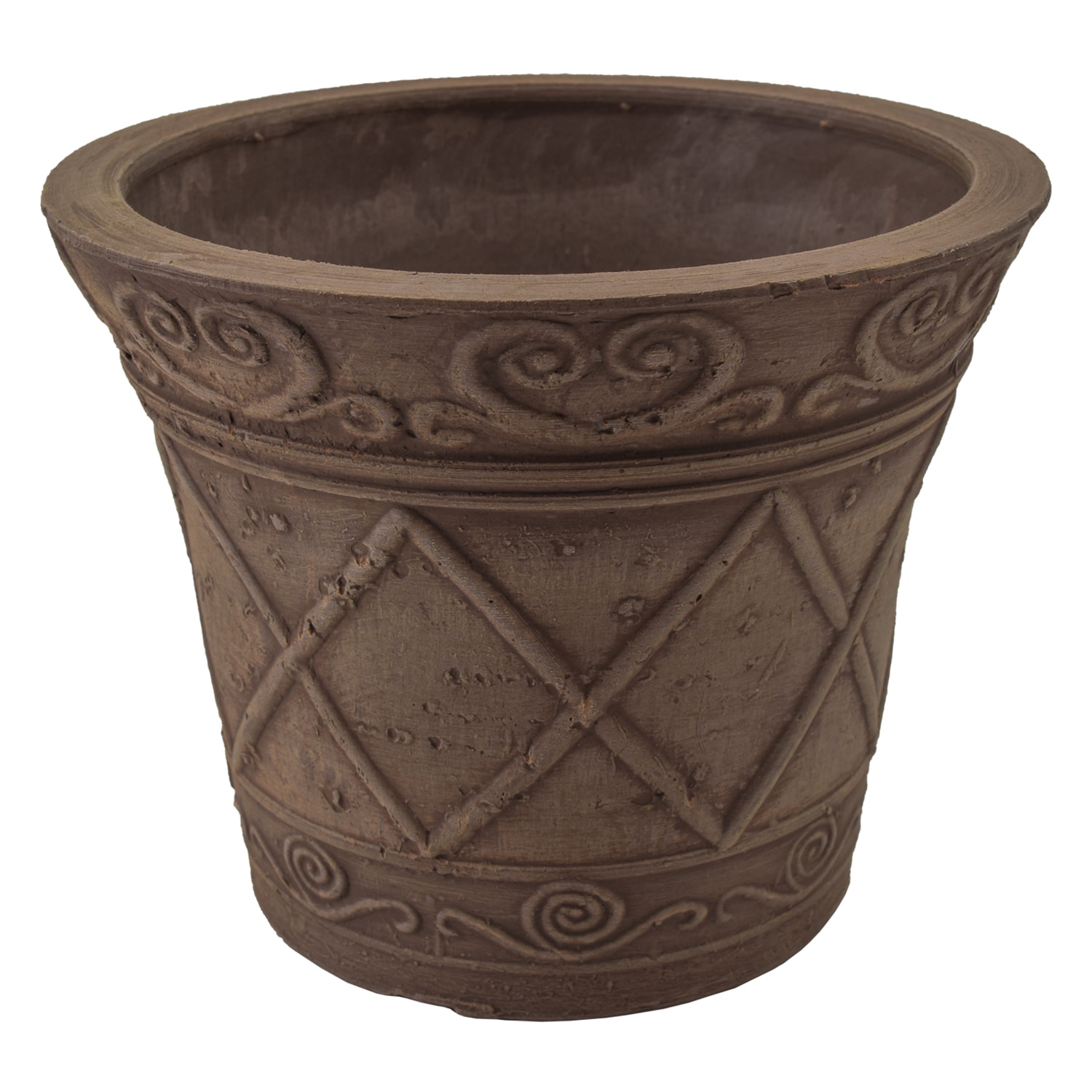 Arcadia Garden Products 5-in W x 4-in H Brown Plastic Planter in the ...