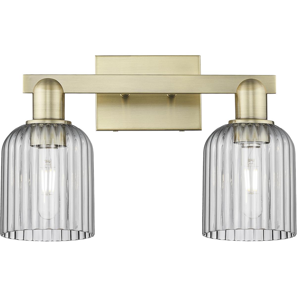 Innovations Lighting - 716-2W-AB-G559-5SM Bridal Veil Bathroom Vanity Light Antique Brass