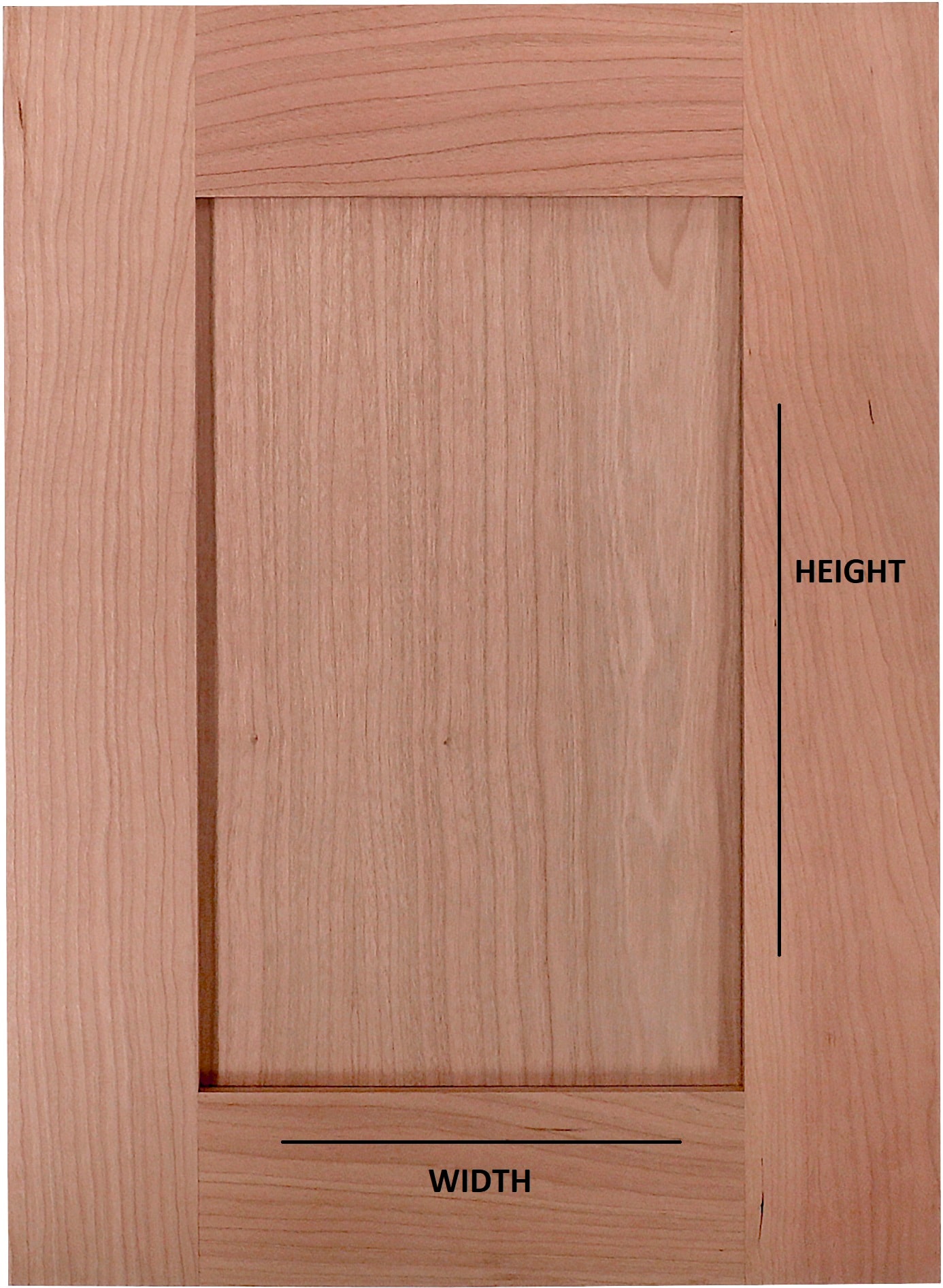 Raised Square Custom Cabinet Doors  1/4 Outside Edge - Cabinet Doors 'N'  More