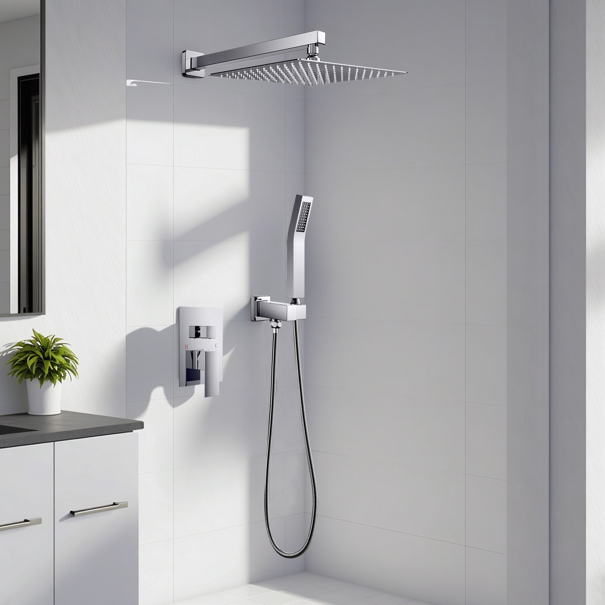 androme AD1010CH10 Showerhead-Bar-Panels - View #3