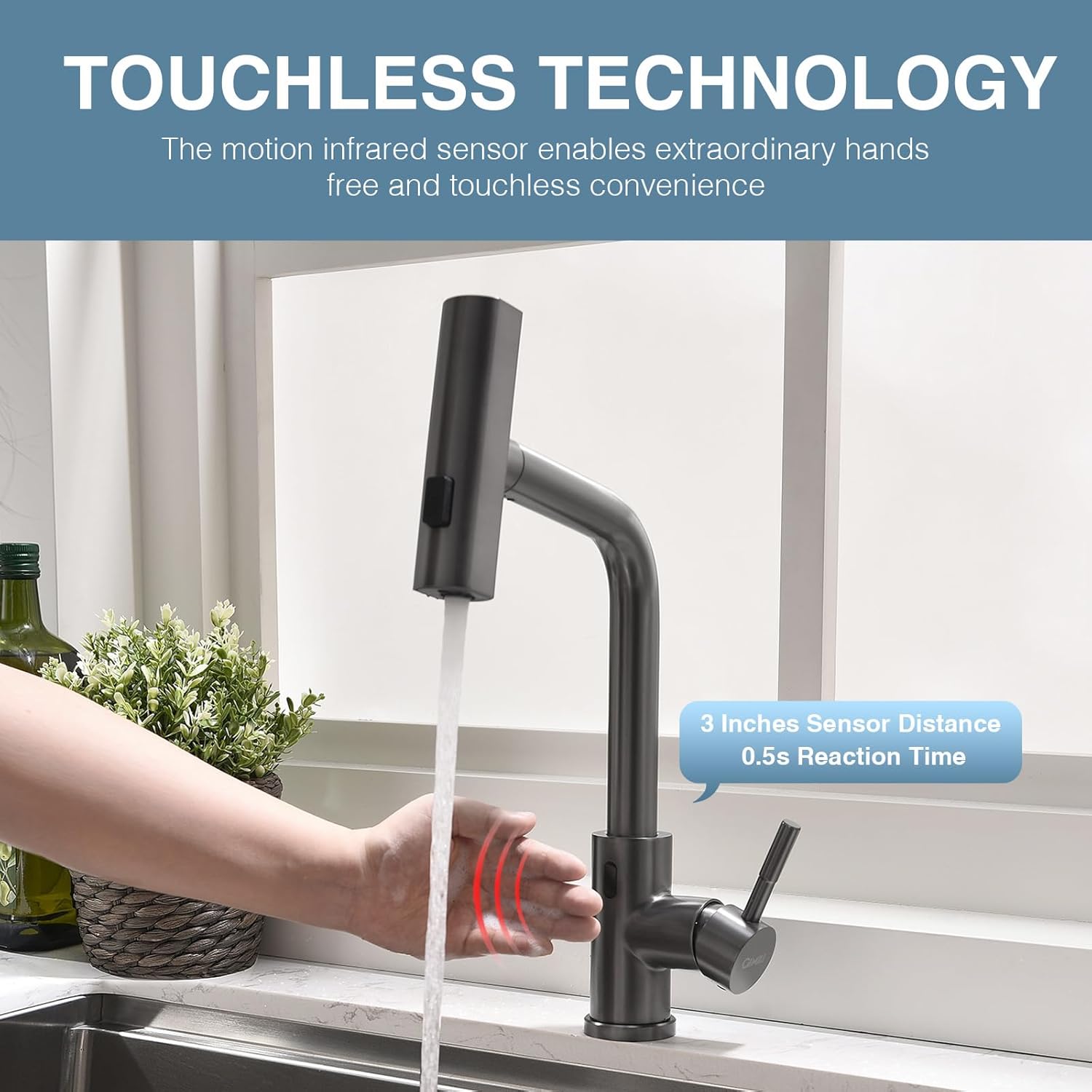 GIMILI B0FB3HYBY5 Kitchen-Faucets - View #2