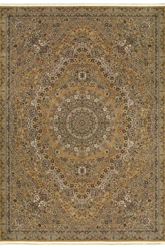 Archer Lane 802MST2J5L Belmont 5 x 8 (ft) Polypropylene Gold Rectangular Indoor Medallion Oriental Area rug