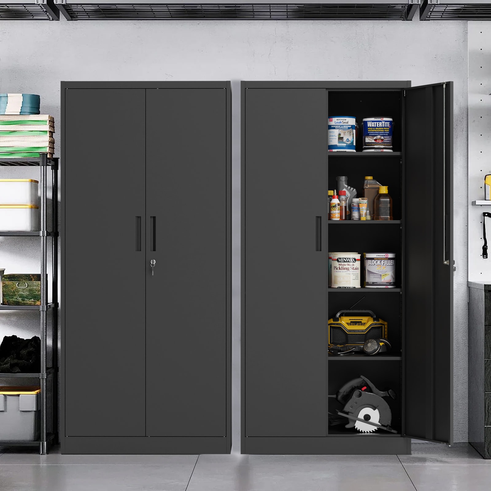 RaDEWAY OP040101-BK Garage-Cabinets - View #8
