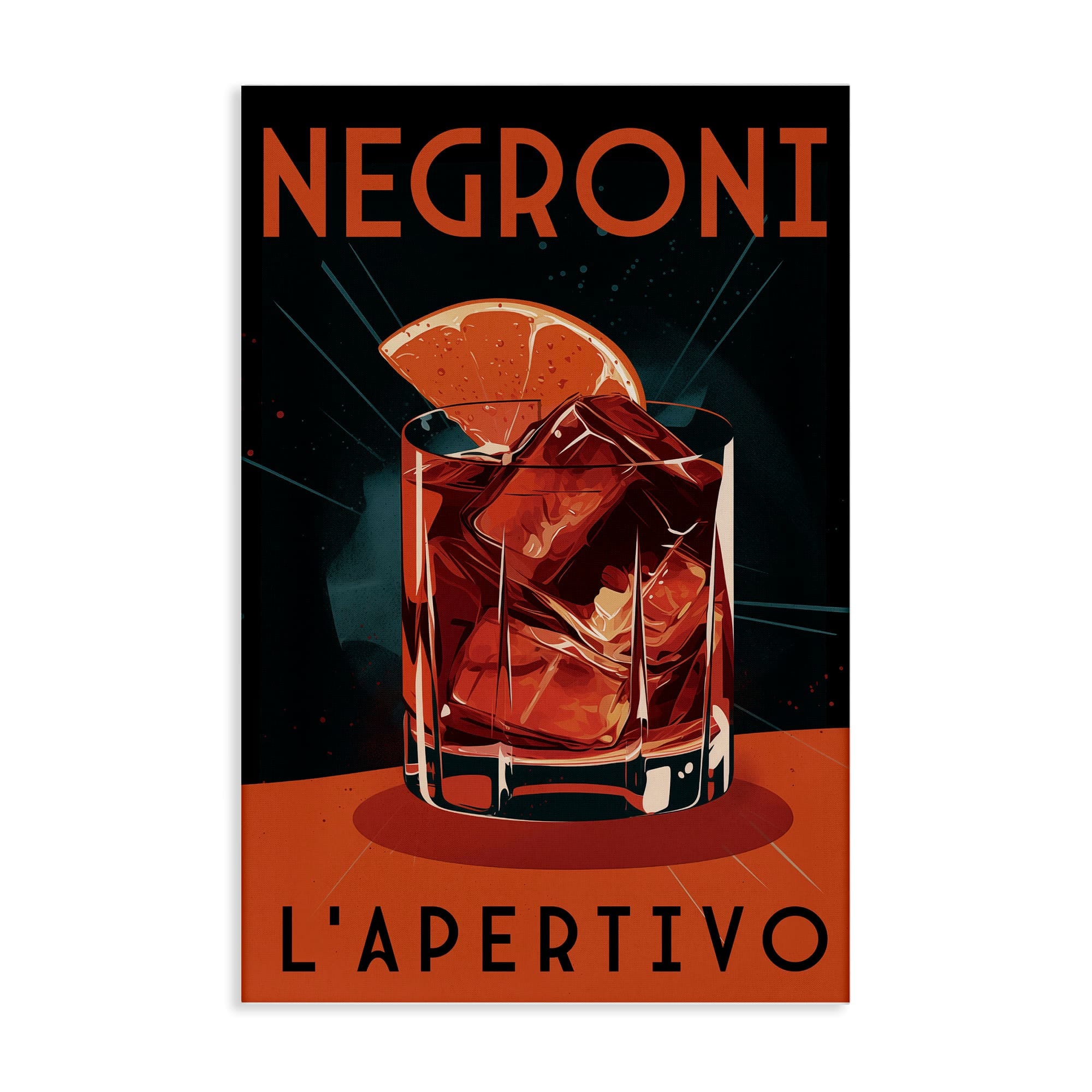 Stupell Industries BT-229-CN-20X30 Vintage Midcentury Negroni Drink Canvas Wall Art By Andreas Magnusson 20 x 30