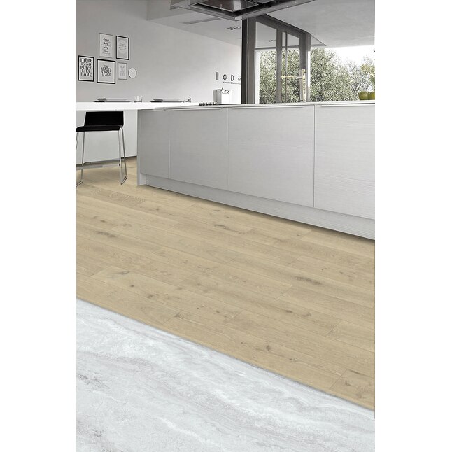 Element Flooring Armor Almond 30-mil x 6-in W x 48-in L Water Resistant