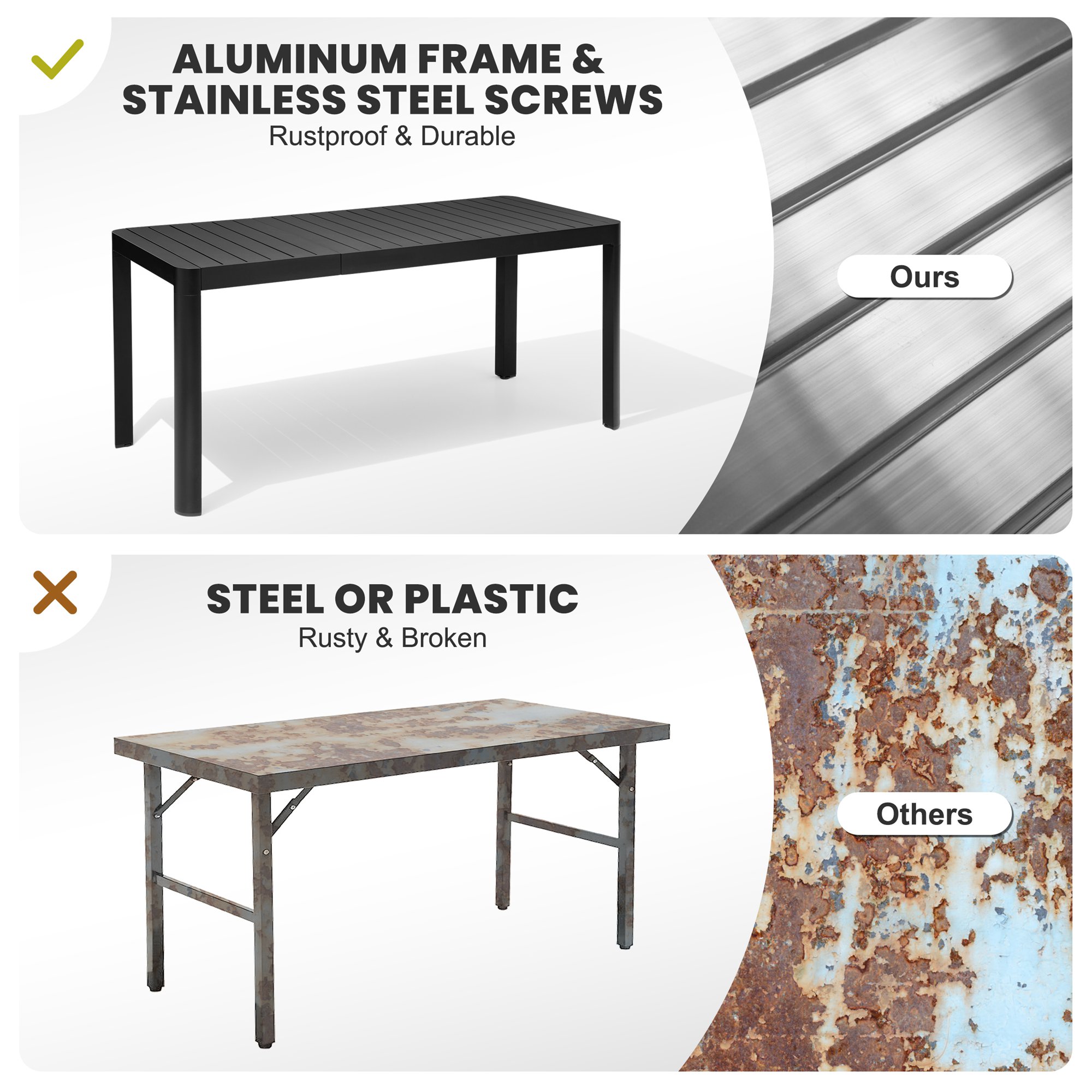 Crestlive Products CL-TB030GRY Patio-Tables - View #4