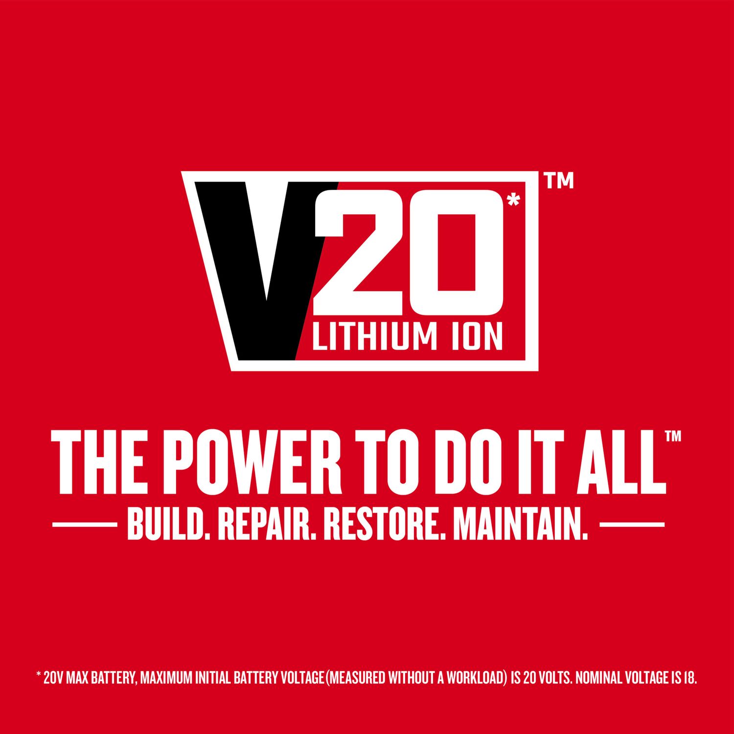 Craftsman V20 Red and Black LED Rechargeable Work Light