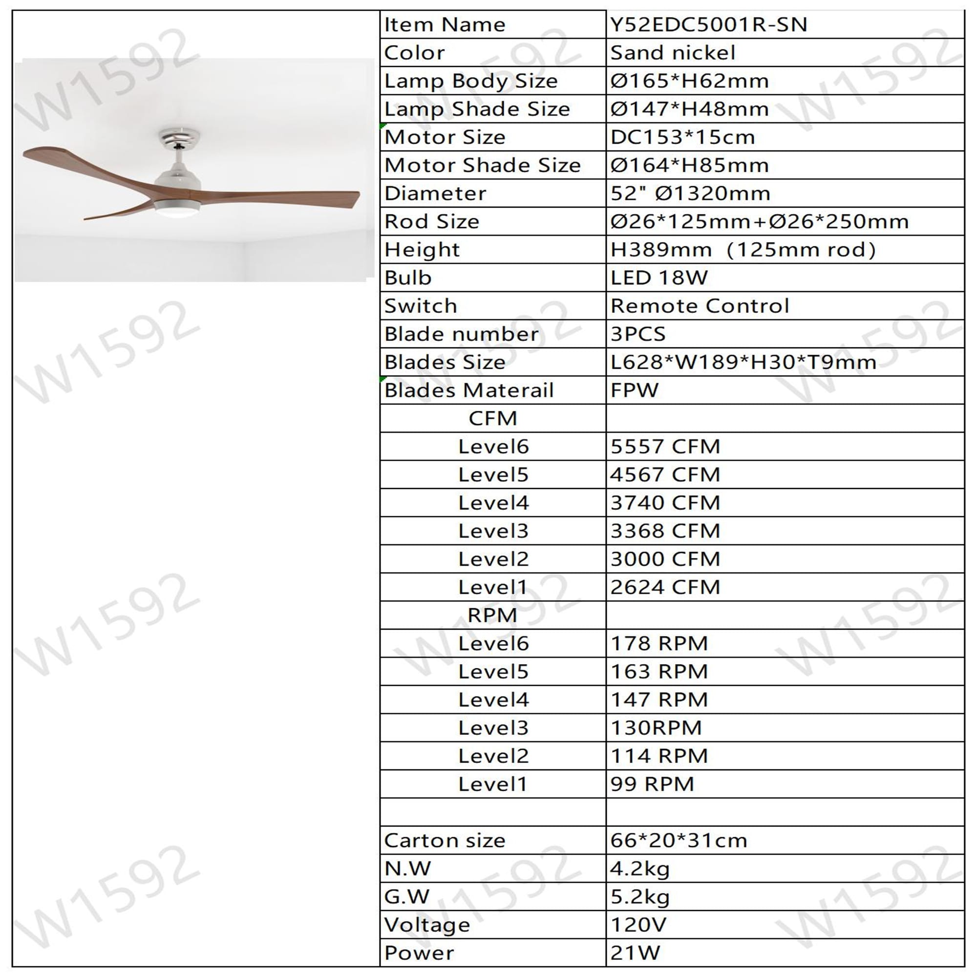 BABOOM BOM-592P153-OR Ceiling-Fans - View #19