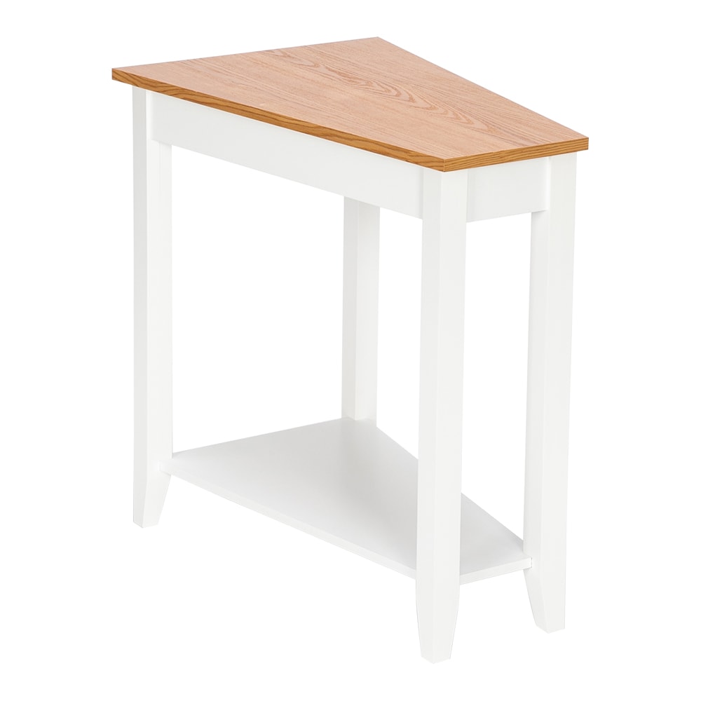 Winado 303010607918 7.99-in W x 24-in H Brown Wood Live Edge Modern End Table with Storage Assembly Required