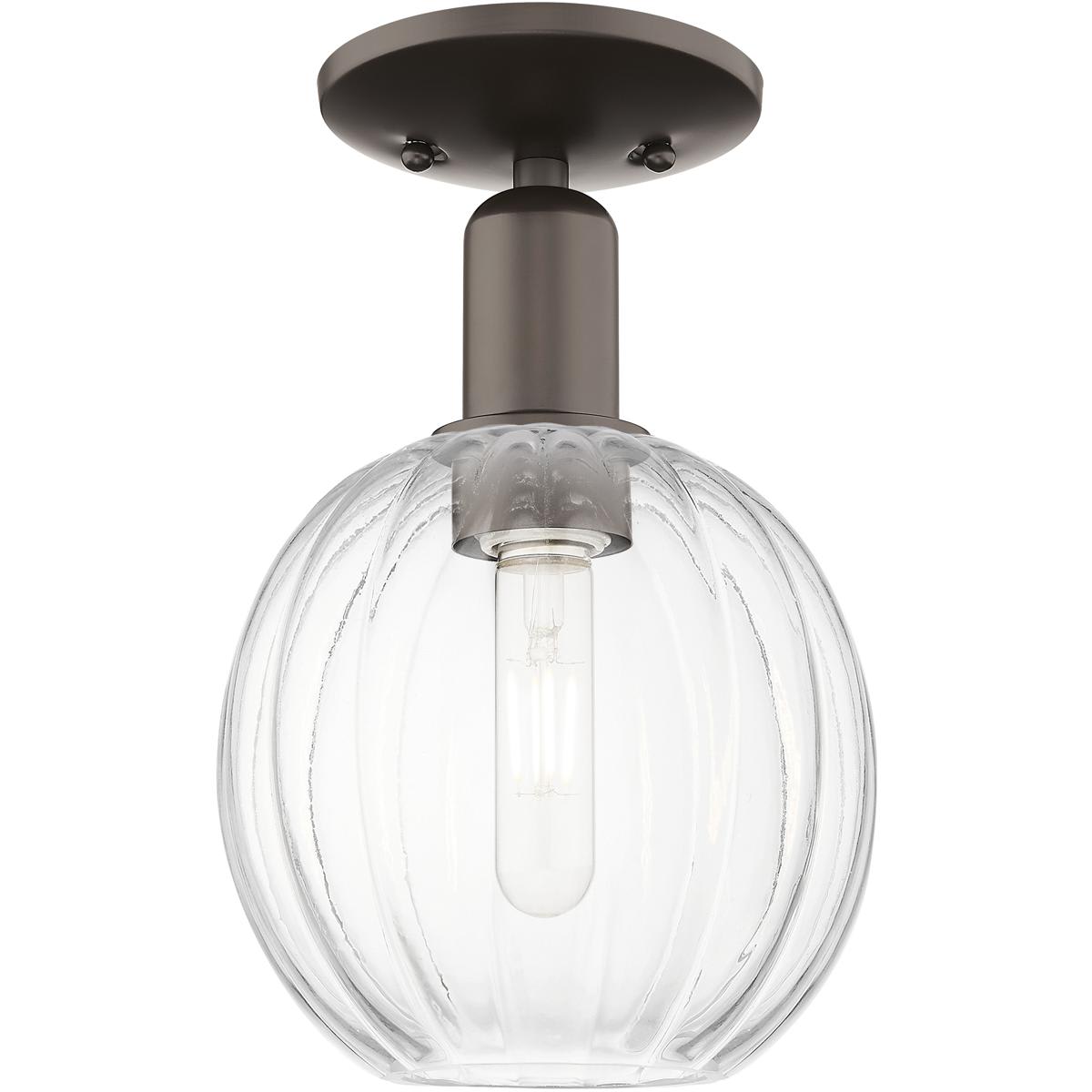 Innovations Lighting 2870265 716-1C-OB-G458-7CL Preston Semi-Flush Mount