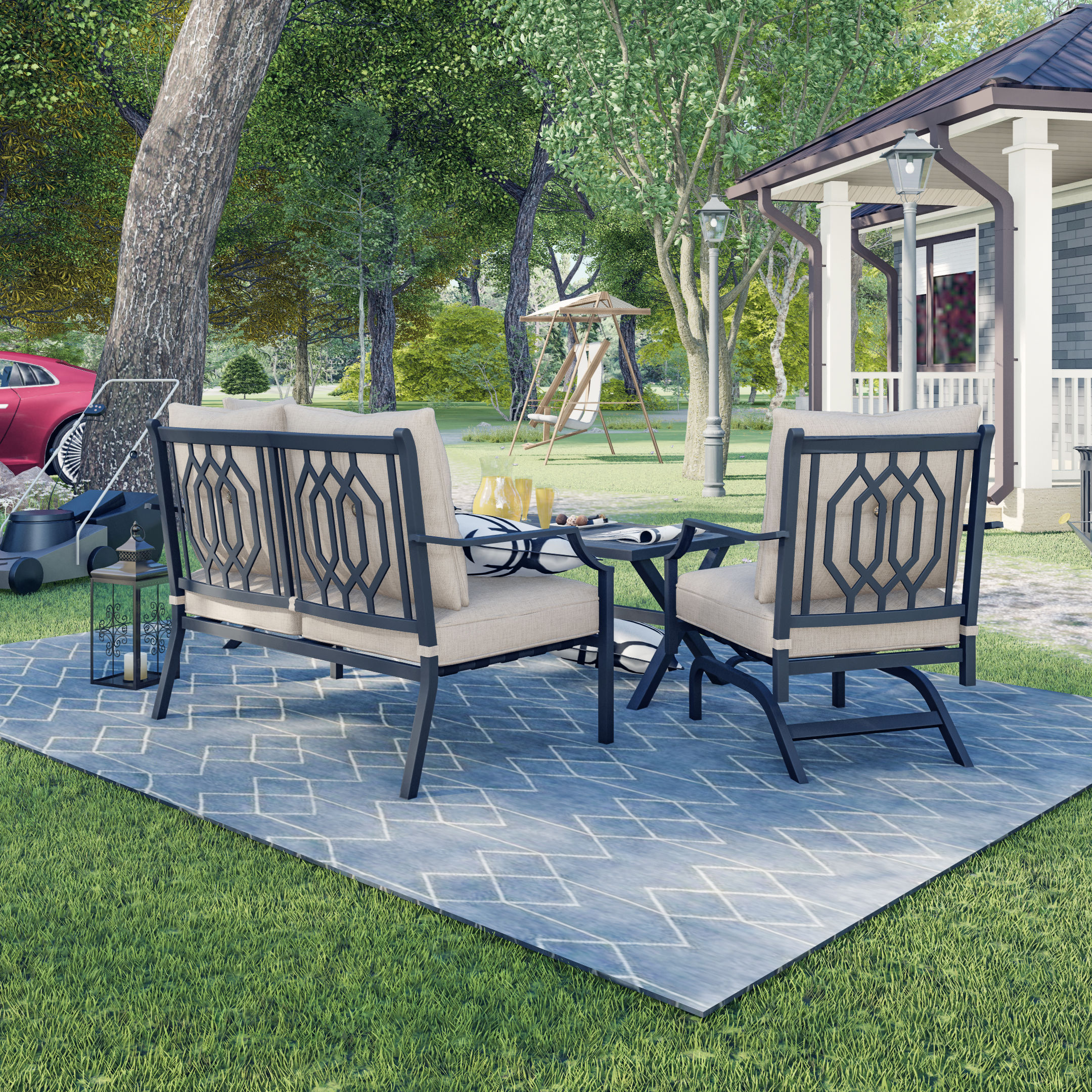 19 piece outlet patio set