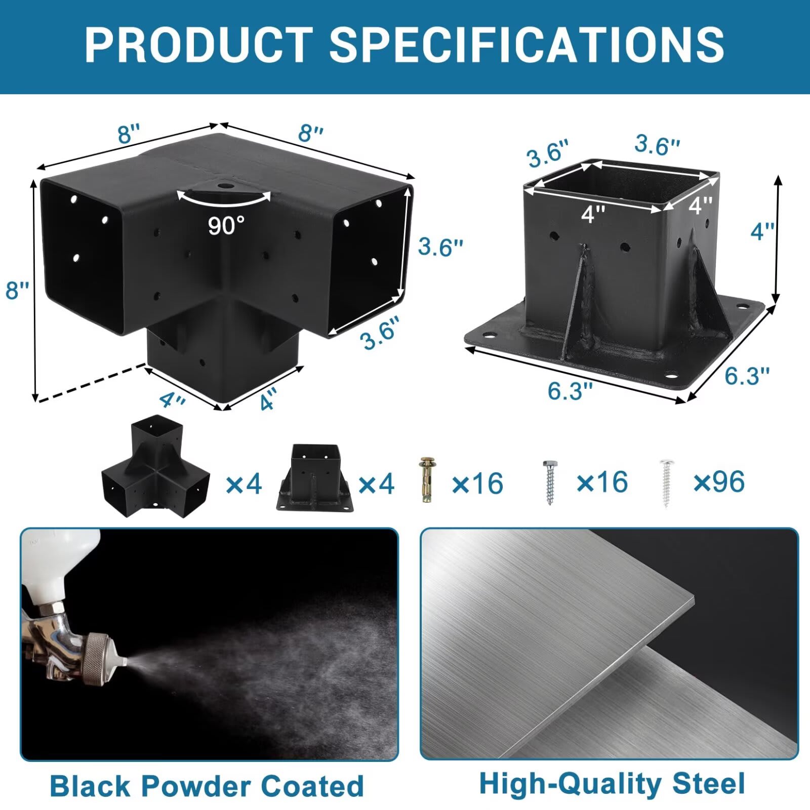Qeetex JXNAG-PHO-11544OTH Pergola-Parts-Accessories - View #7