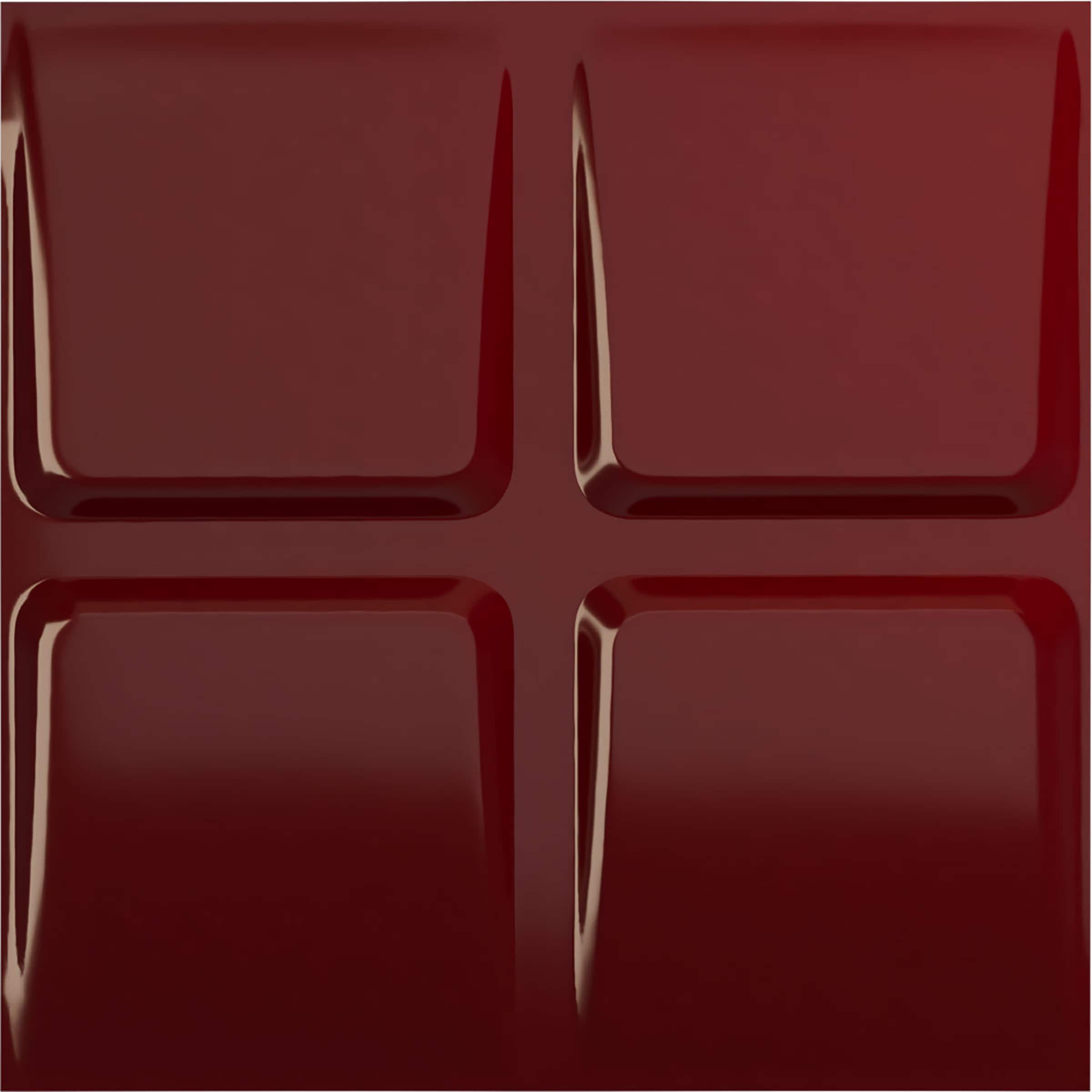 Ekena Millwork WP20X20GLHML 19-5/8-in x 19-5/8-in Embossed Paintable/Stainable Red PVC Wall Panel (