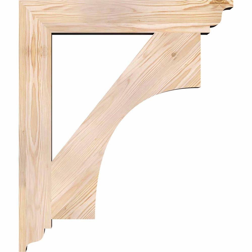 Ekena Millwork BKT04X24X28WTL01SDF Exterior-Brackets-Braces - View #3