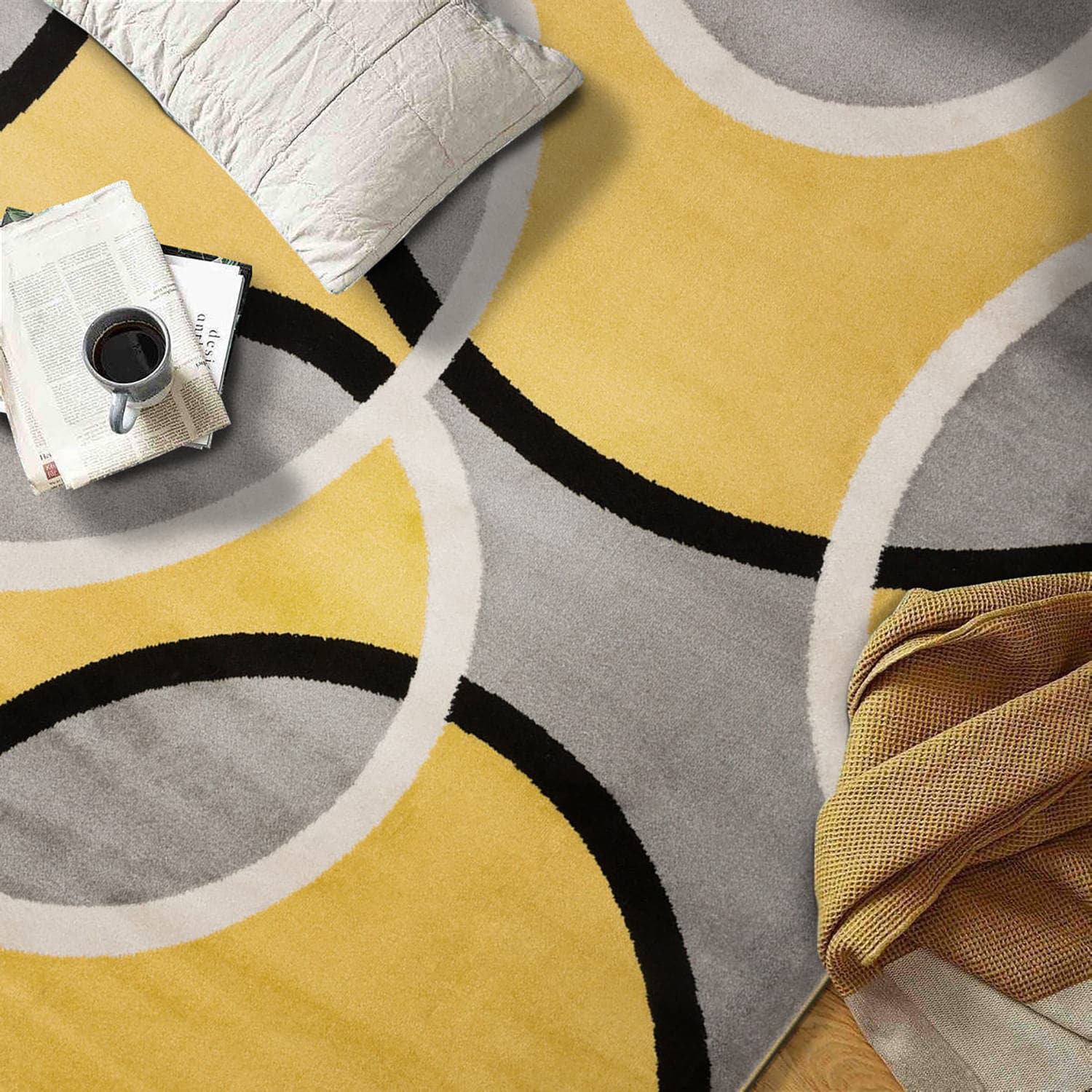 World Rug Gallery 368YELLOW8X12 rugs - View #5