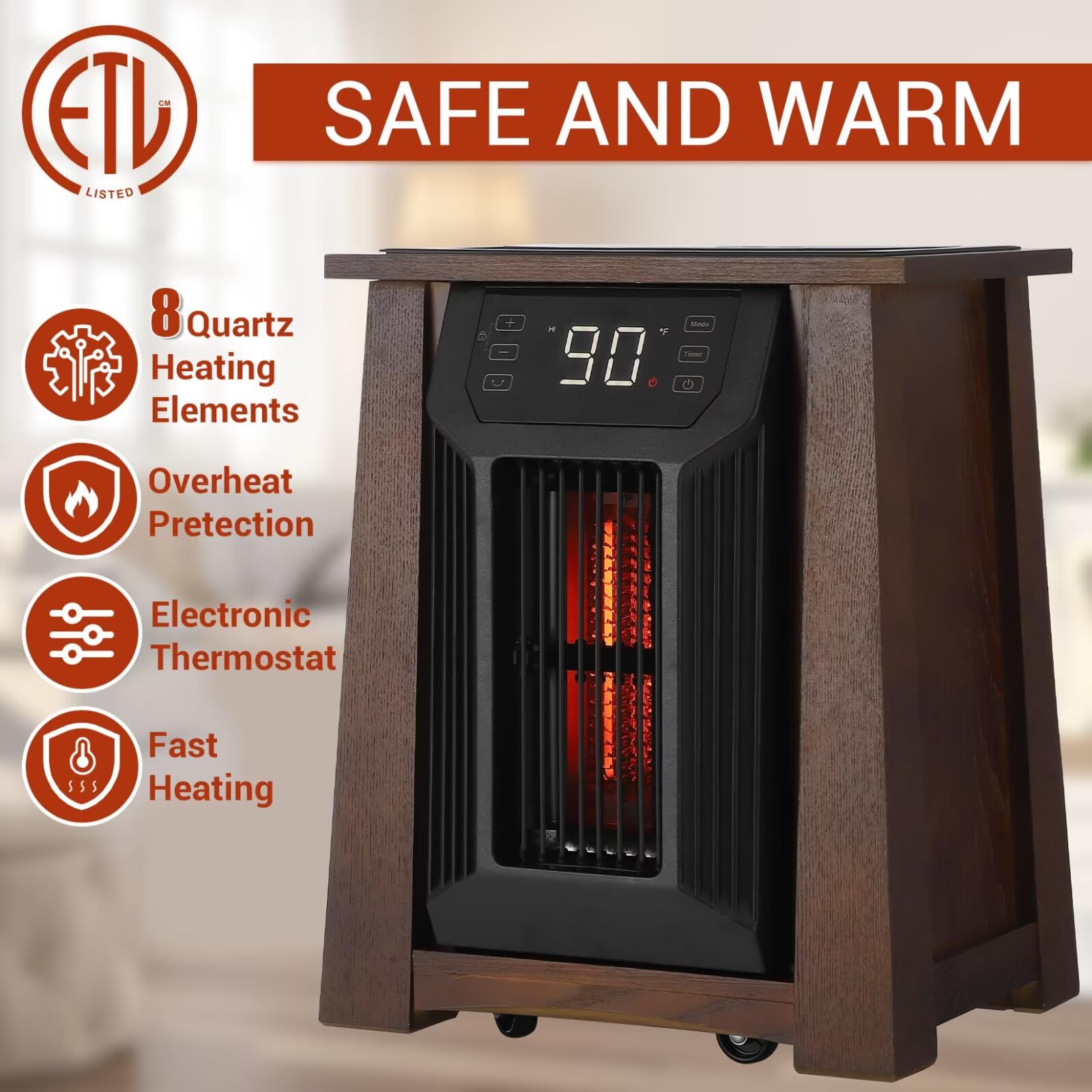 Qeetex JXNAG-PHO-15BRX5AE Portable-Electric-Heat - View #2