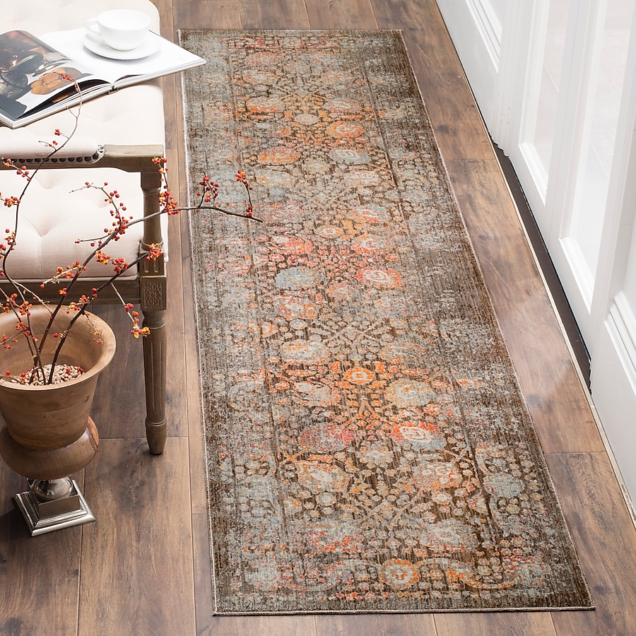Safavieh Vintage Persian Tulac 8 x 10 Brown/Multi Indoor Distressed/Overdyed Vintage Area Rug Safavieh Vintage Persian Tulac 8 x 10 Brown/Multi Indoor Distressed/Overdyed Vintage Area Rug