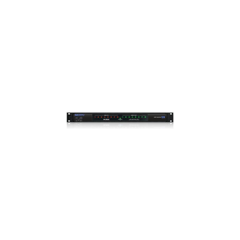  TCNCD357576 Motu MOTU-MIDIEX128 8-in and 9-Out MIDI Interface for MAC and Windows