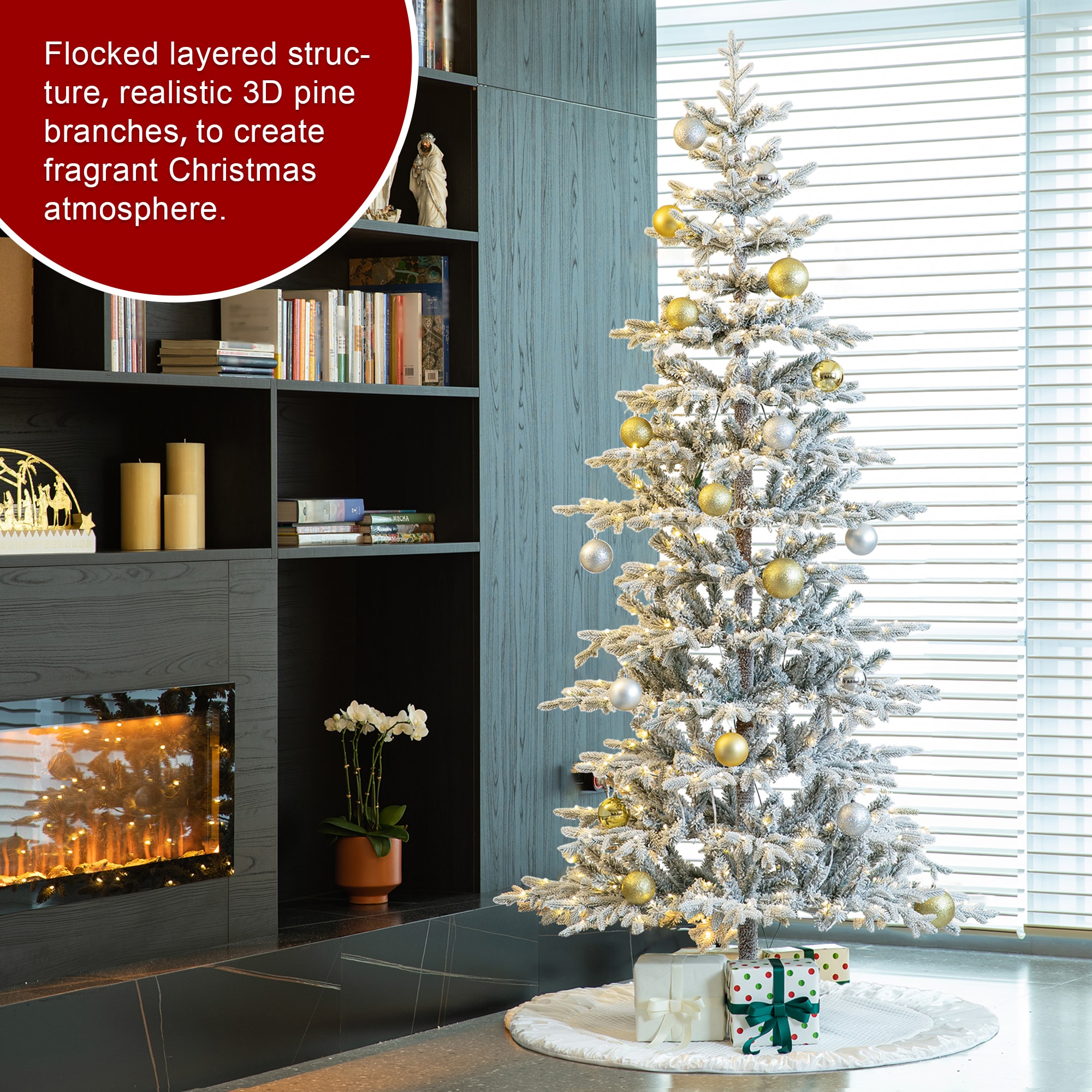 Glitzhome 2014600133 Artificial-Christmas-Trees - View #6