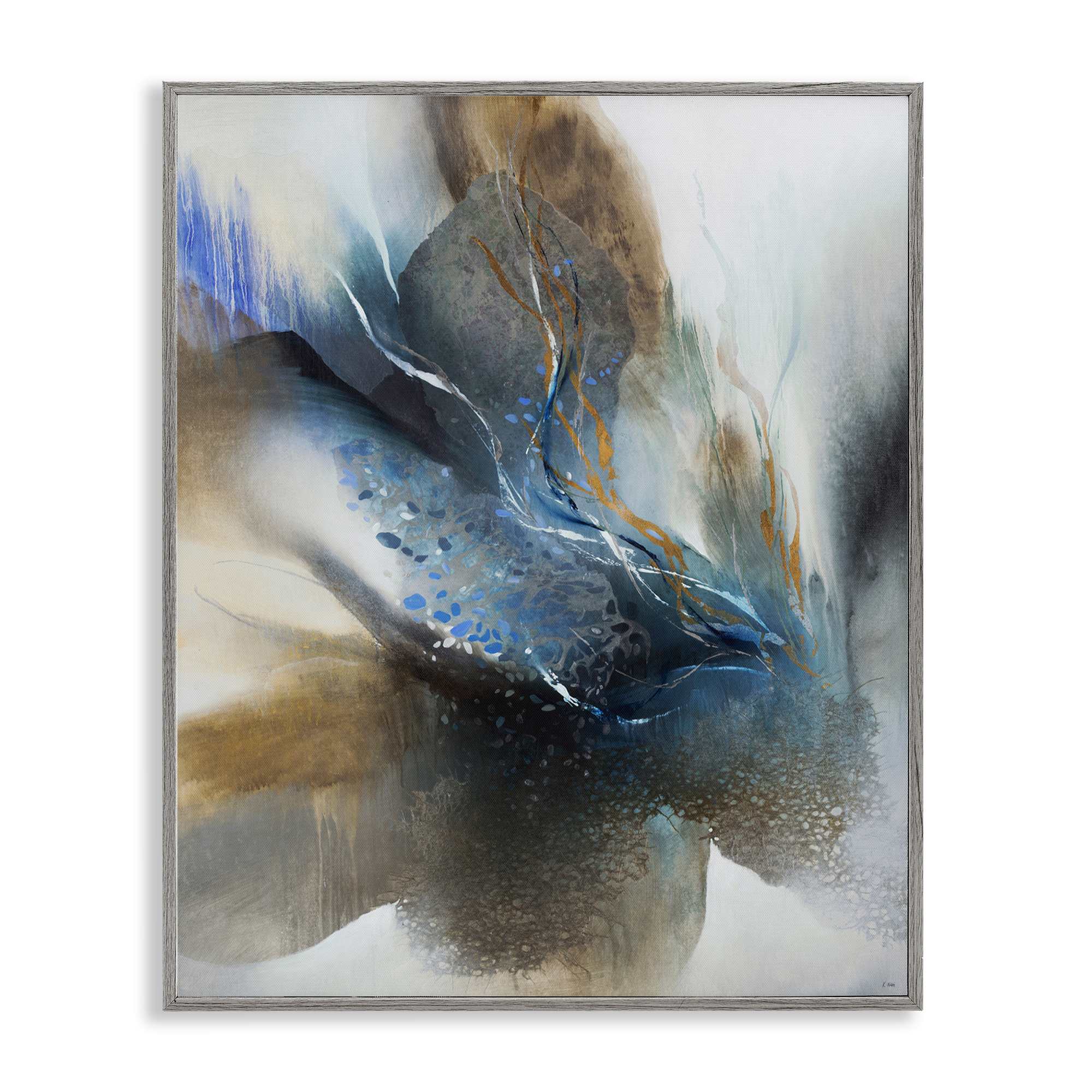 Stupell Industries BS-621-GFF-24X30 Solemn Neutral Atmosphere Gray Framed Giclee Art By K. Nari 24 x 30