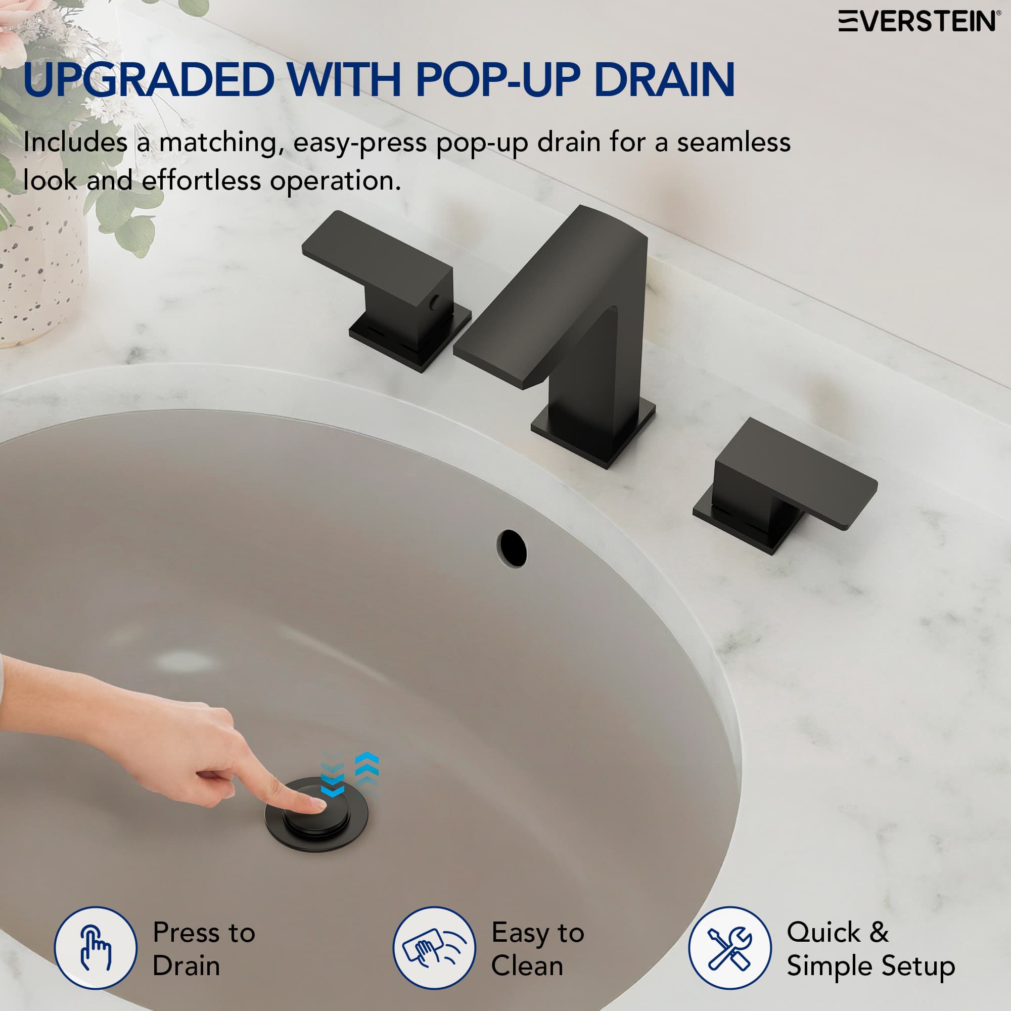 EVERSTEIN SFS-1306B-BK Lavatory-Faucets - View #7