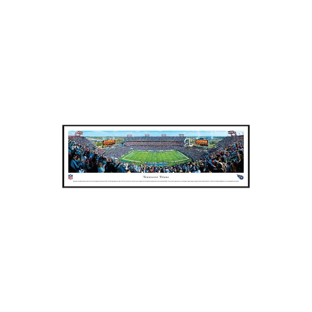 Blakeway Panoramas NFLTIT2F Tennessee Titans James Blakeway Black Metal Framed 13.75-in H x 40.25-in W Sports Paper Print