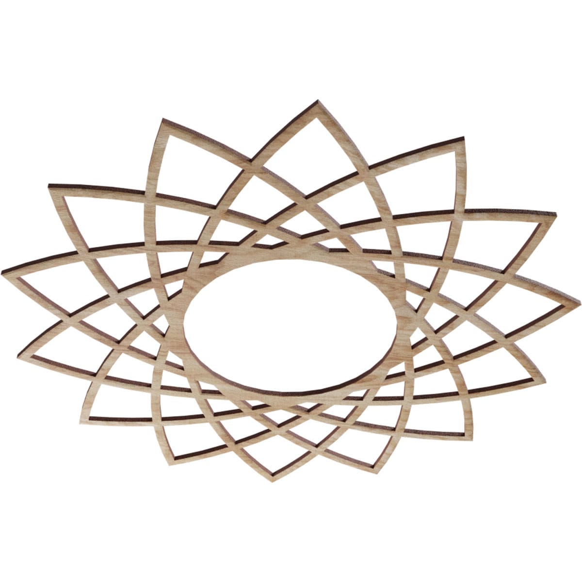 Ekena Millwork CMWP22X22X0250EARO Ceiling-Medallions - View #2