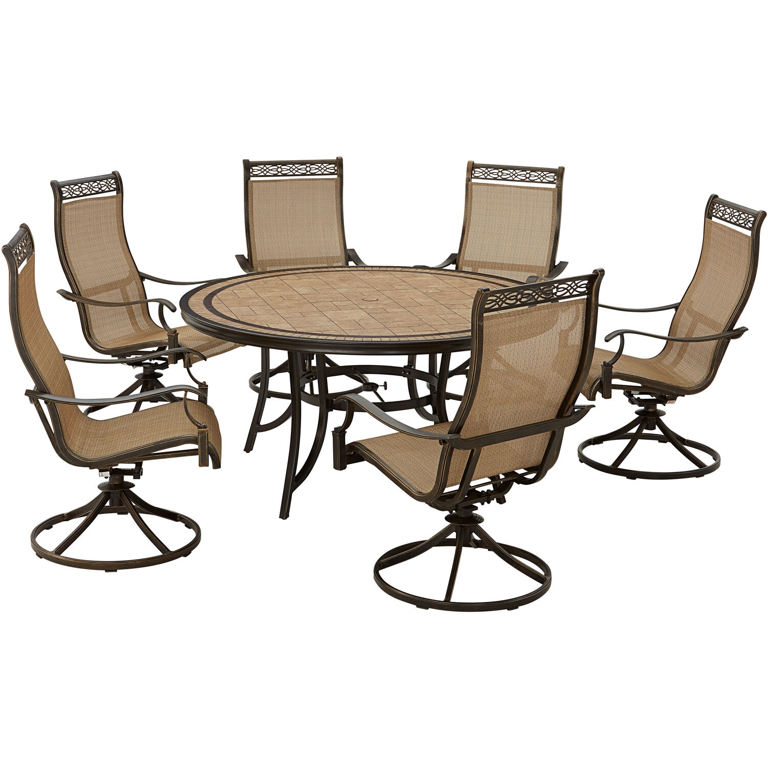 Hanover MONDN7PCSW6RDTL Patio-Dining-Sets - View #2